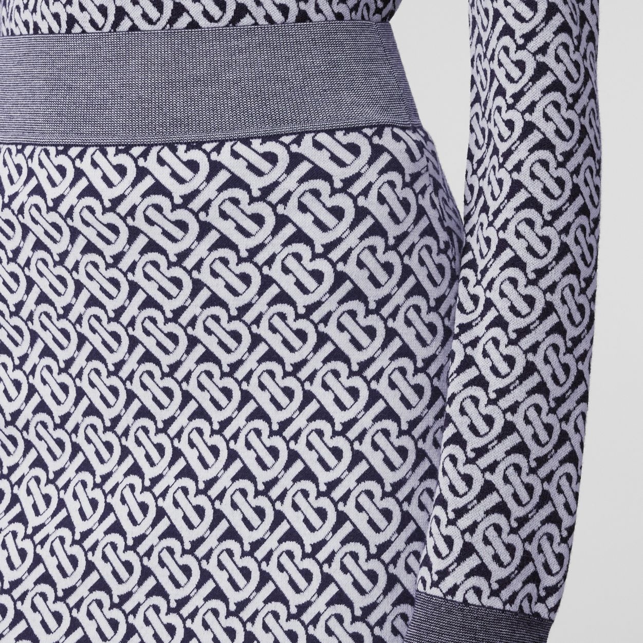 Monogram Wool Blend Jacquard Mini Skirt - 3