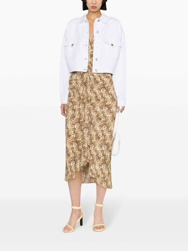Isabel Marant Tadia cropped denim jacket outlook