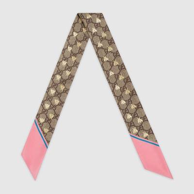 GUCCI GG bees silk neck bow outlook