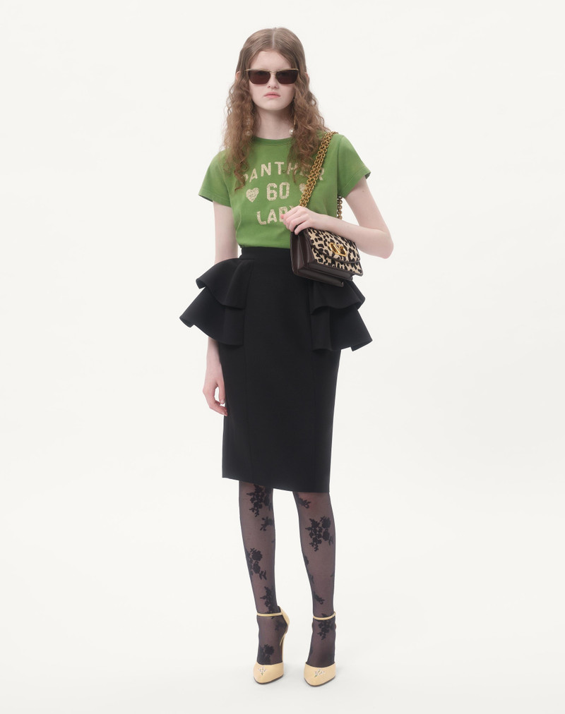 Valentino CREPE COUTURE MIDI SKIRT outlook
