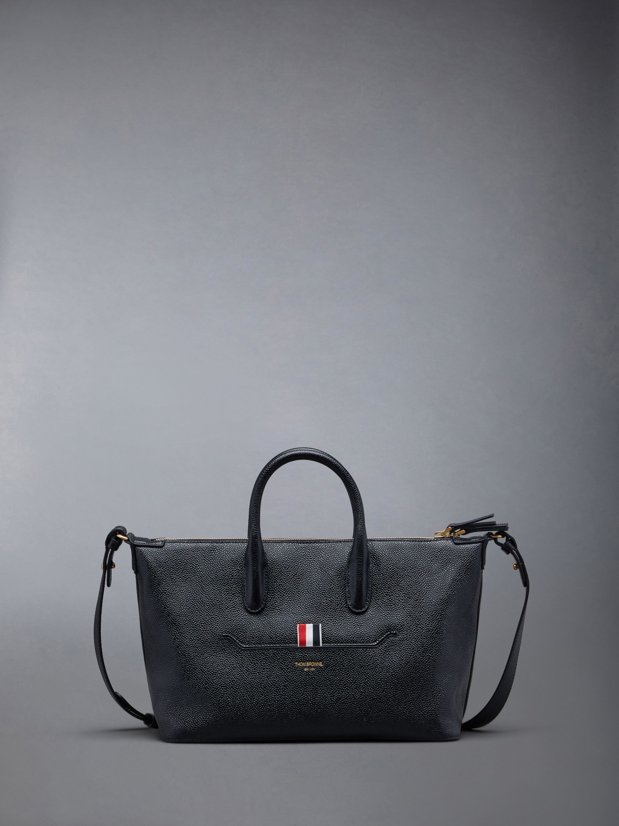 Thom Browne small leather tote bag | REVERSIBLE