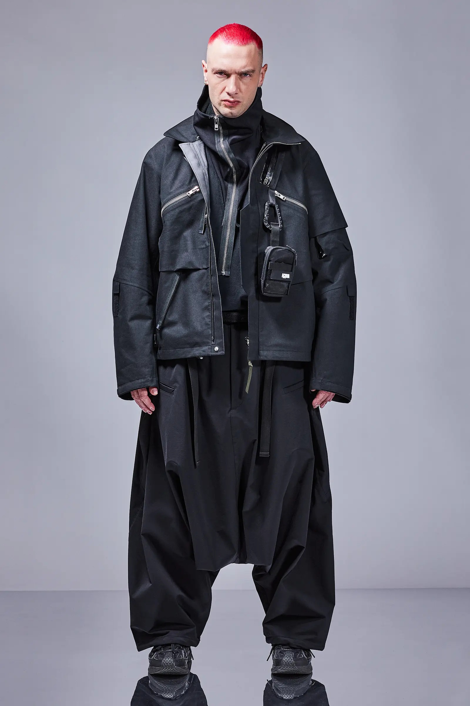 J1WB-BQ 3L Interops Jacket Black - 55
