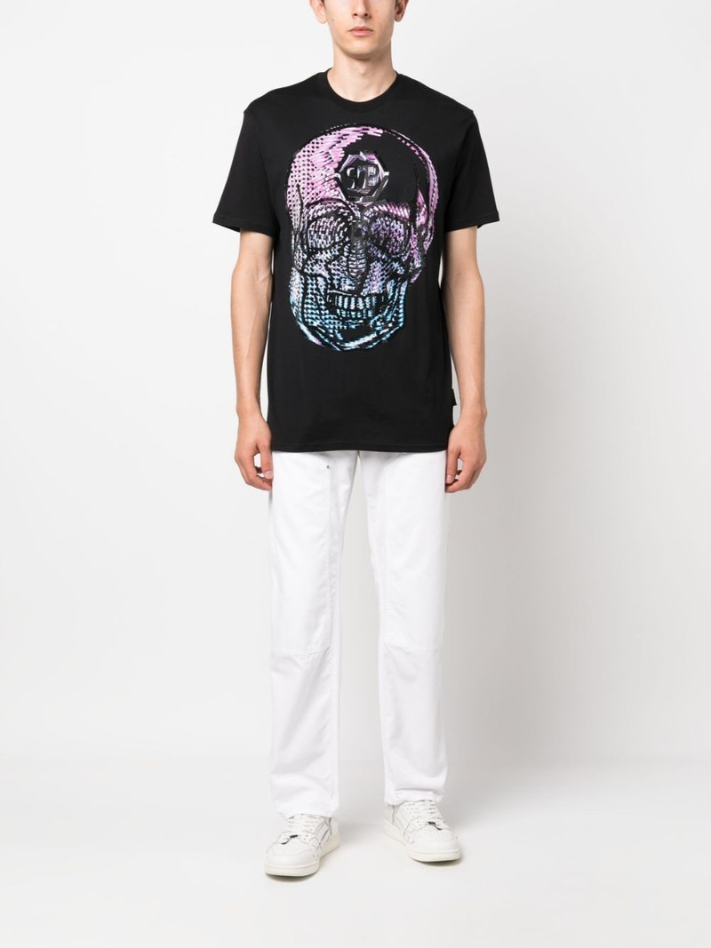 PHILIPP PLEIN skull-print crew-neck T-shirt outlook