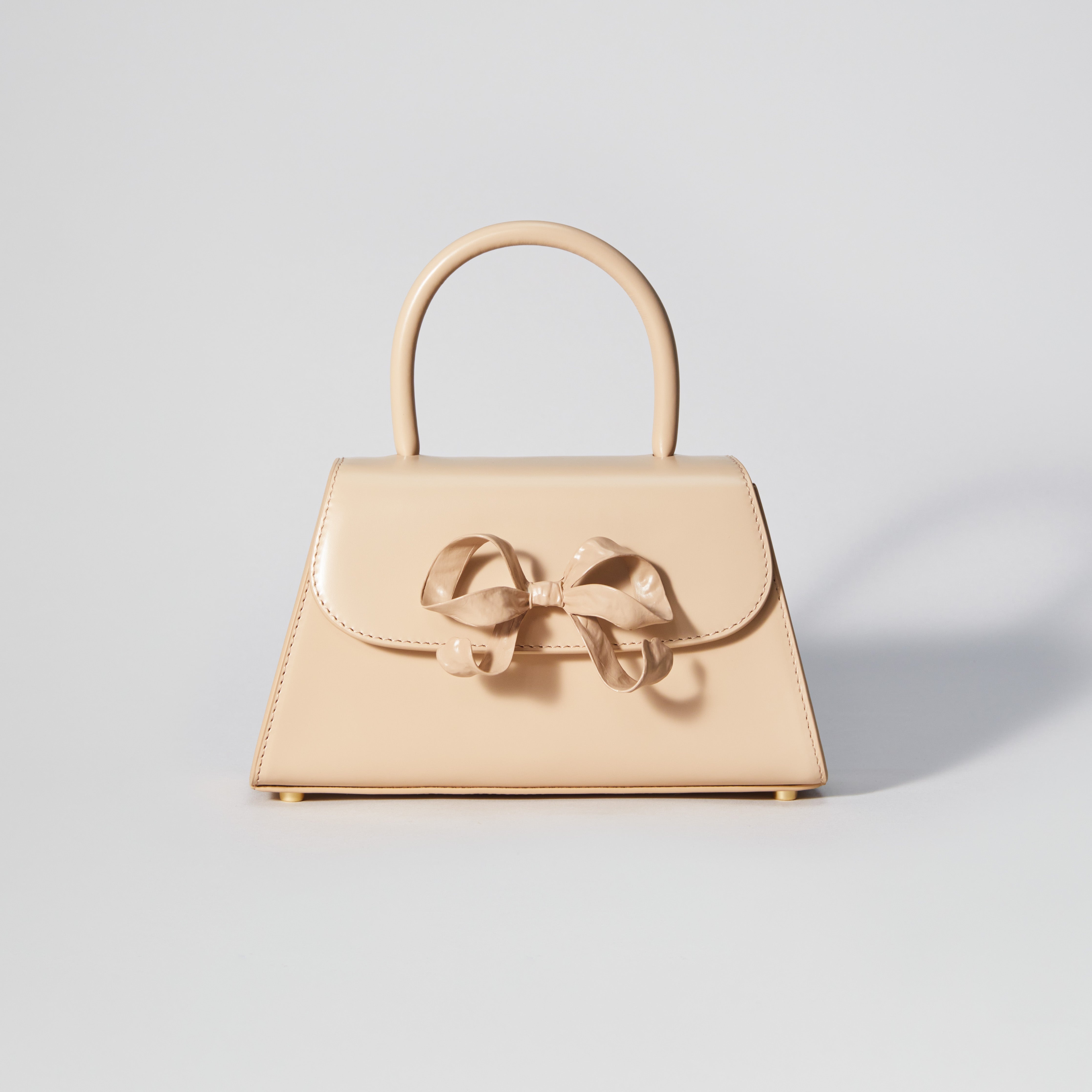 The Bow Mini in Beige with Enamel - 1