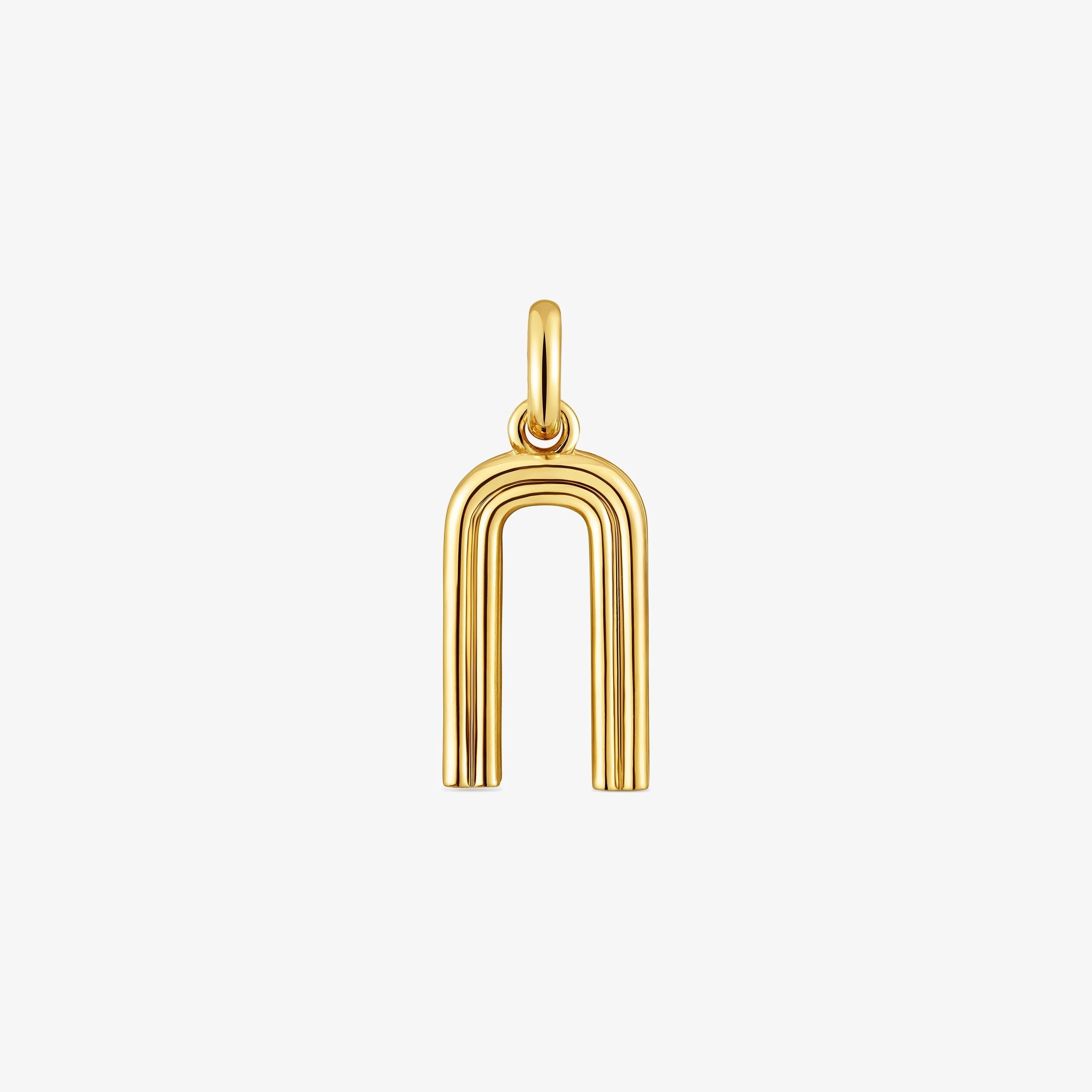 Medium 18K gold vermeil letter N Pendant TOUS Alphabet - 1