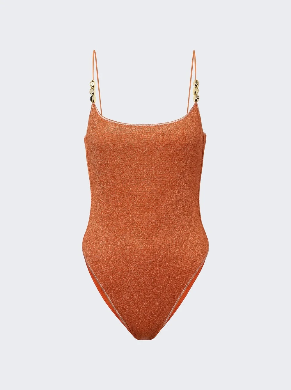 Glazed Lumiere Maillot Swimsuit Orange - 1