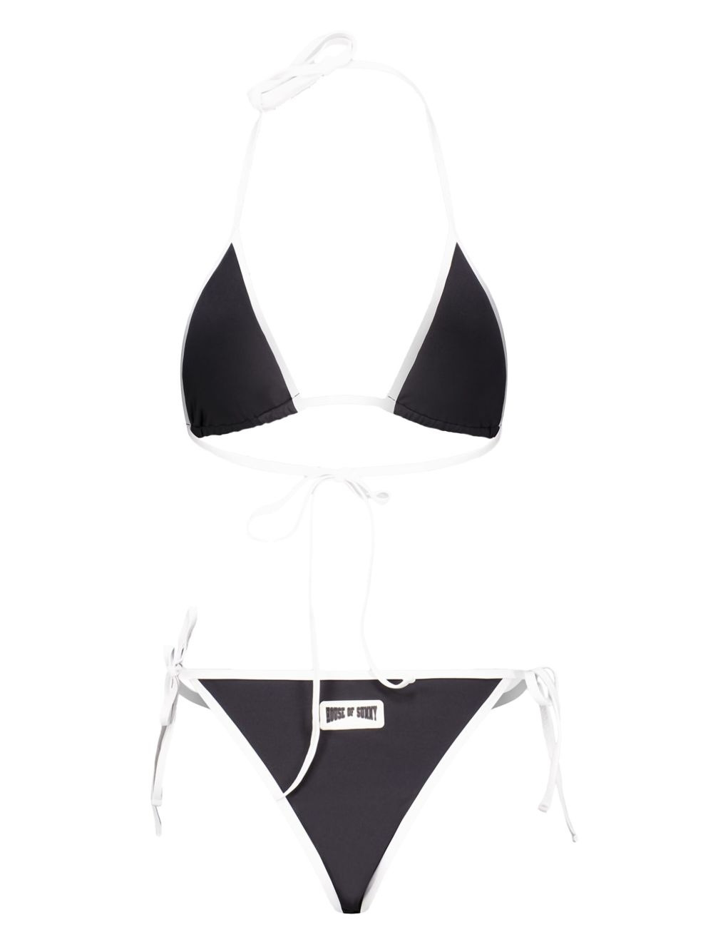 contrast-trim swimsuit - 2