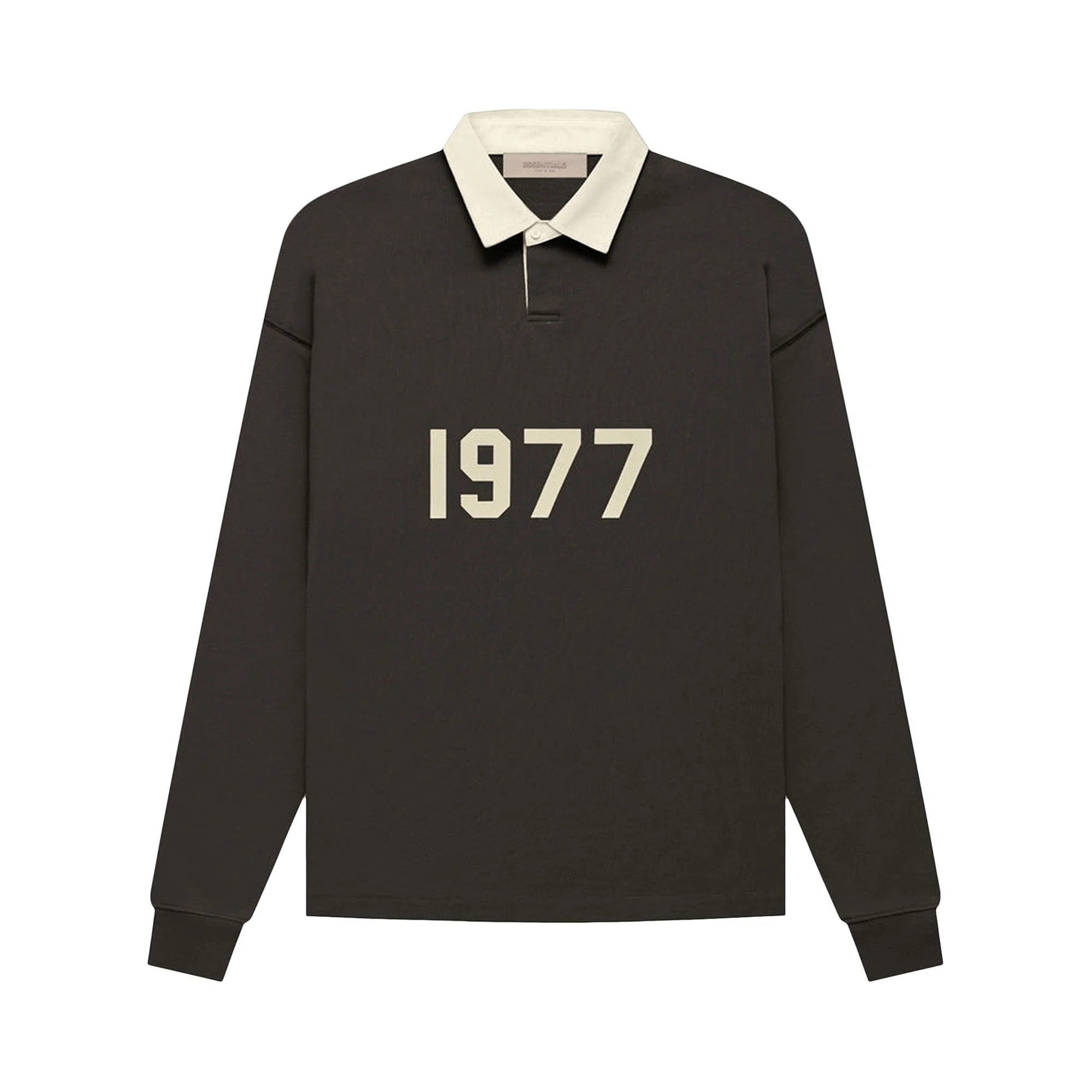 Fear of God Essentials Henley Rugby 'Off Black' - 1