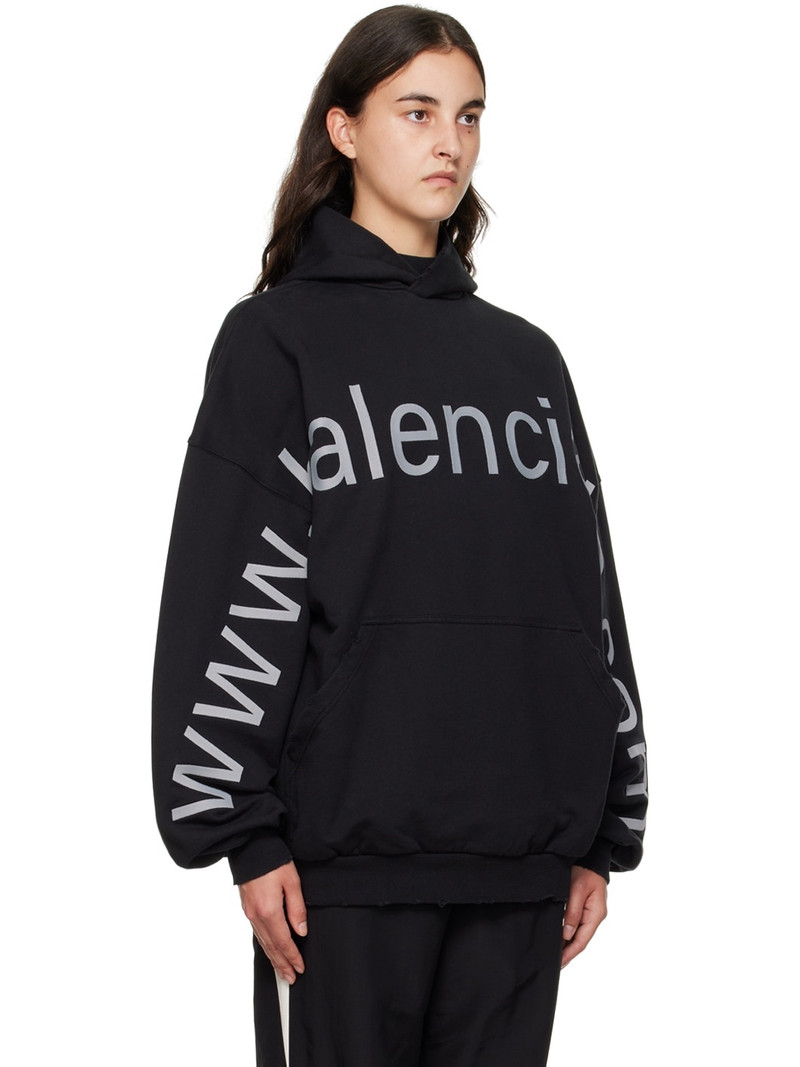 Black 'Bal.com' Hoodie 2