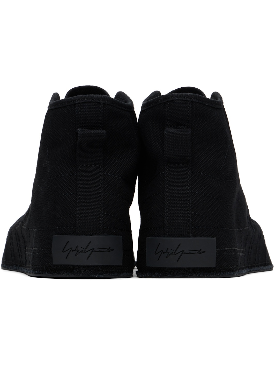 Y-3 Black Nizza Hi Sneakers - JS0594 | REVERSIBLE