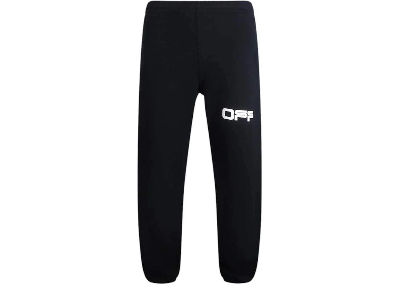 OFF-WHITE Airport Tape Logo Sweatpants Black - 1