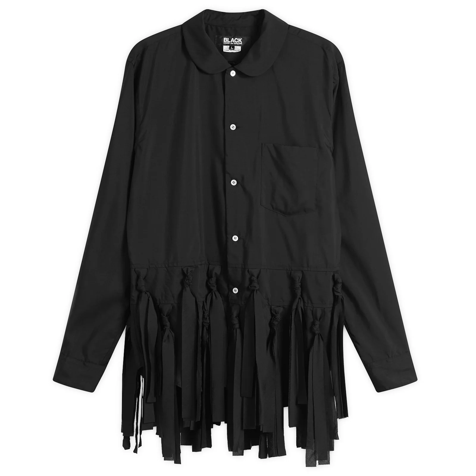 Comme des Garçons Black Fringed Jacket - 1