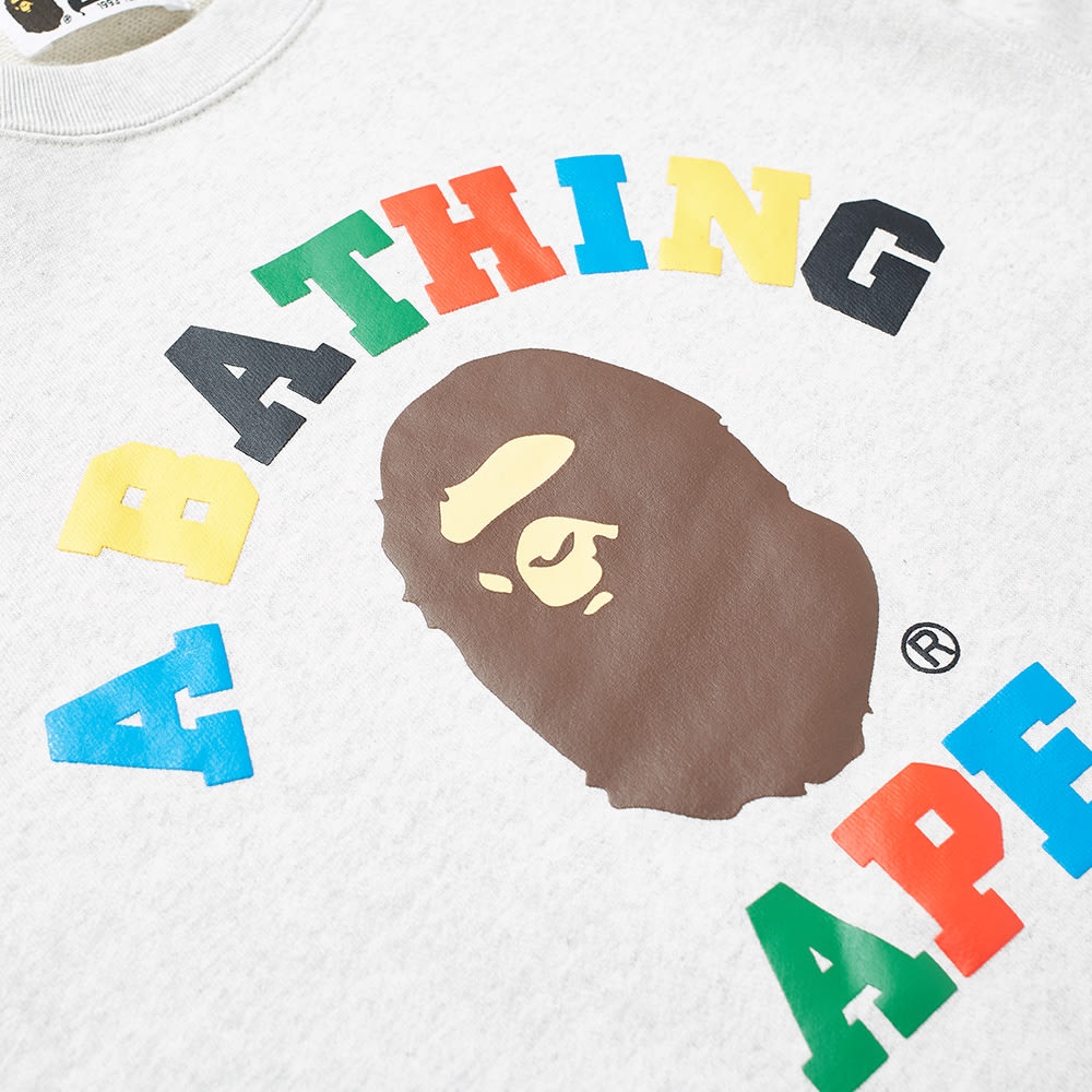 A Bathing Ape College Line Rib Crew Sweat - 2