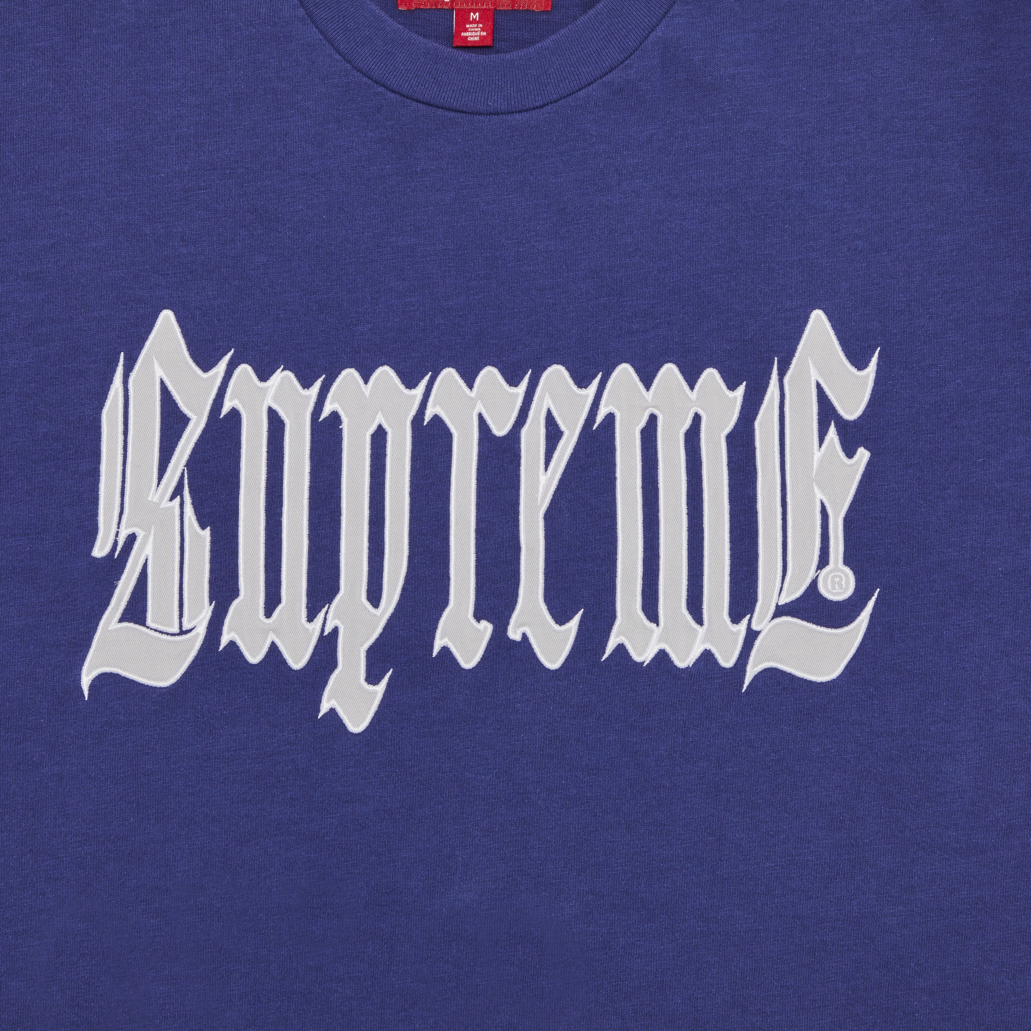 Supreme Old English Short-Sleeve Top 'Washed Navy' - 2