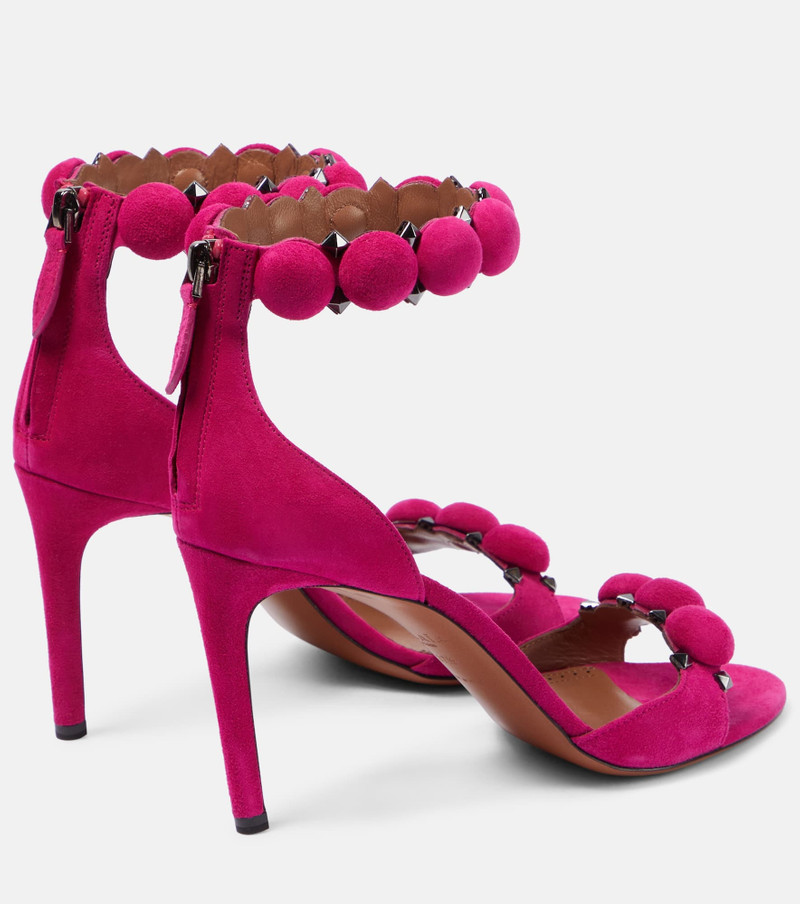 Alaïa La Bombe suede sandals outlook