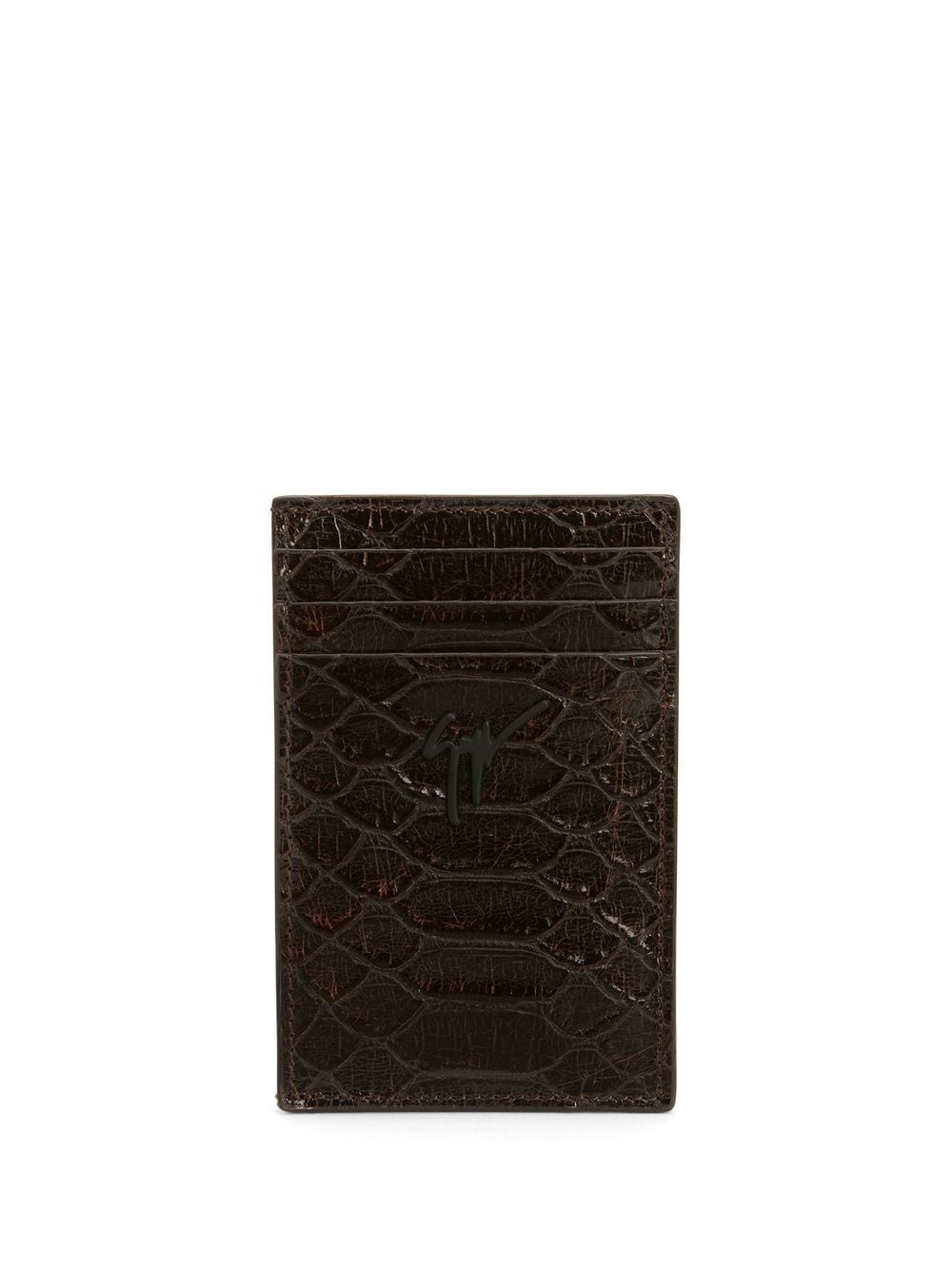 Albert crocodile-effect cardholder - 1