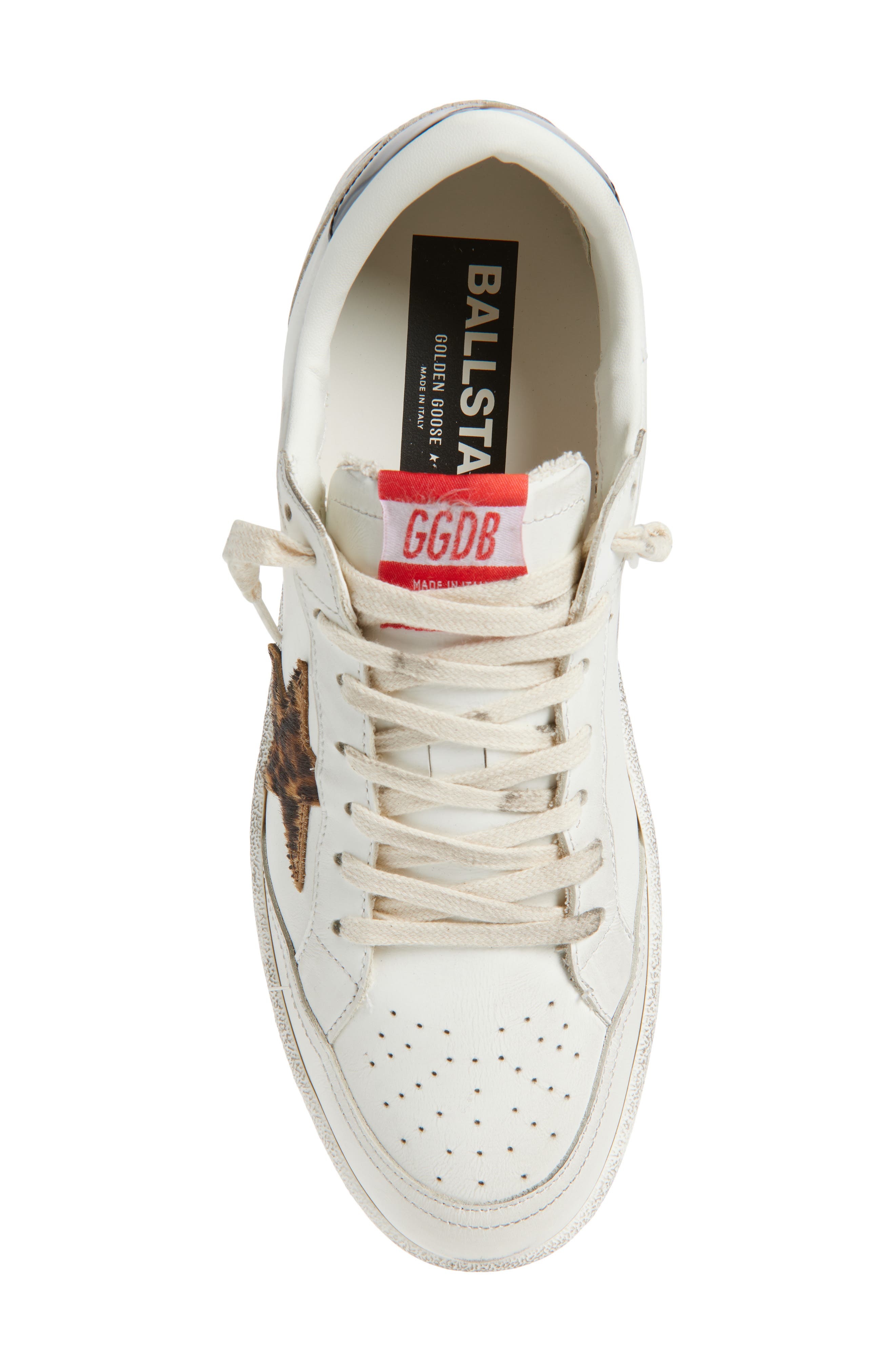 Golden Goose Ball Star Sneaker in White/Beige Brown Black at Nordstrom - 5