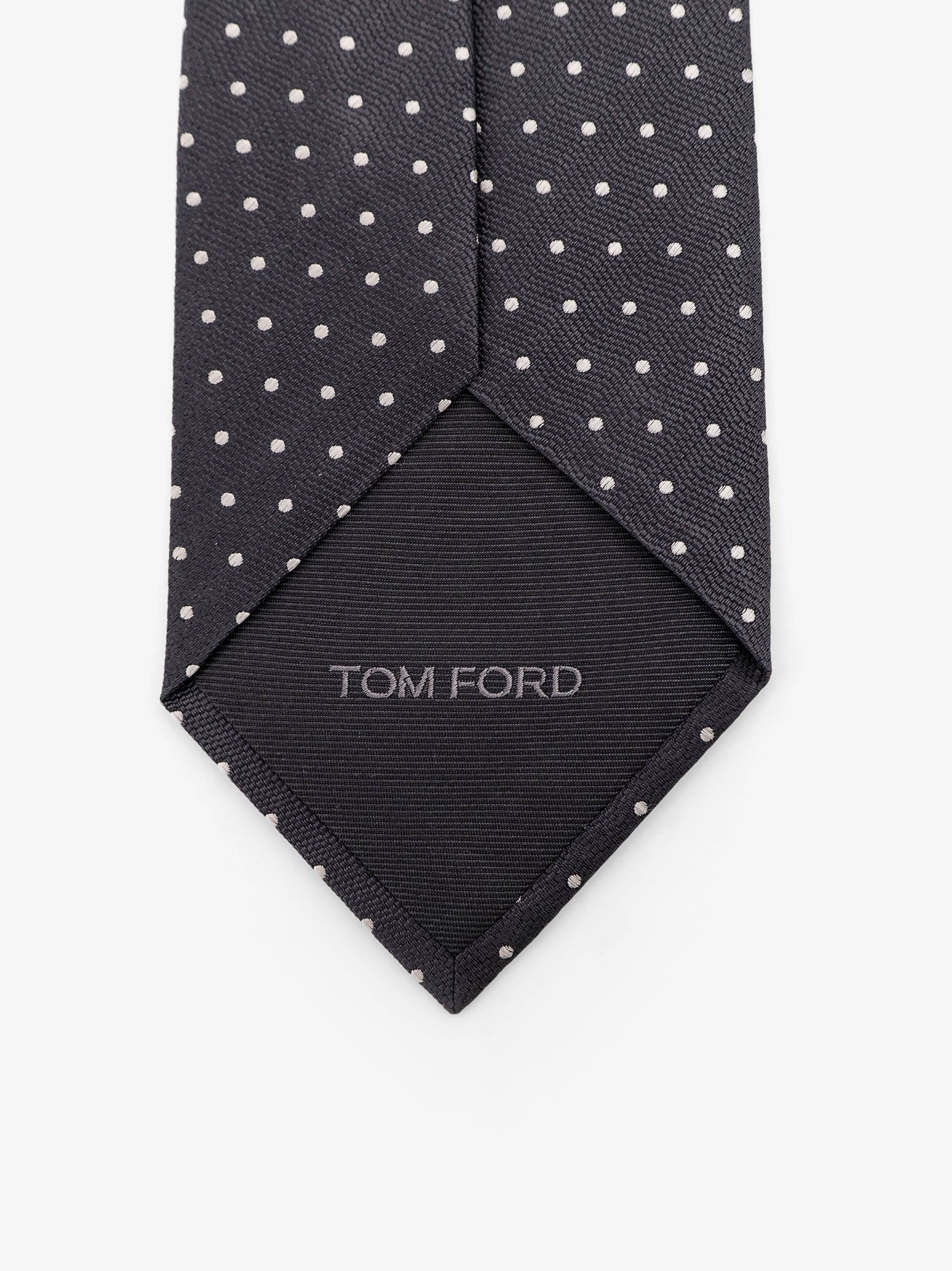 Tom Ford Men Silk Tie With Micro-Fantasy - 3