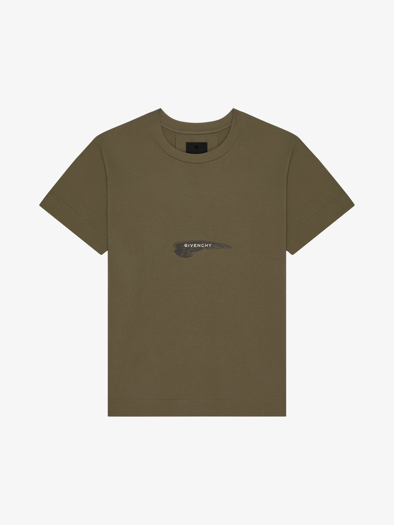 T-SHIRT IN COTTON GIVENCHY WINGS - 1