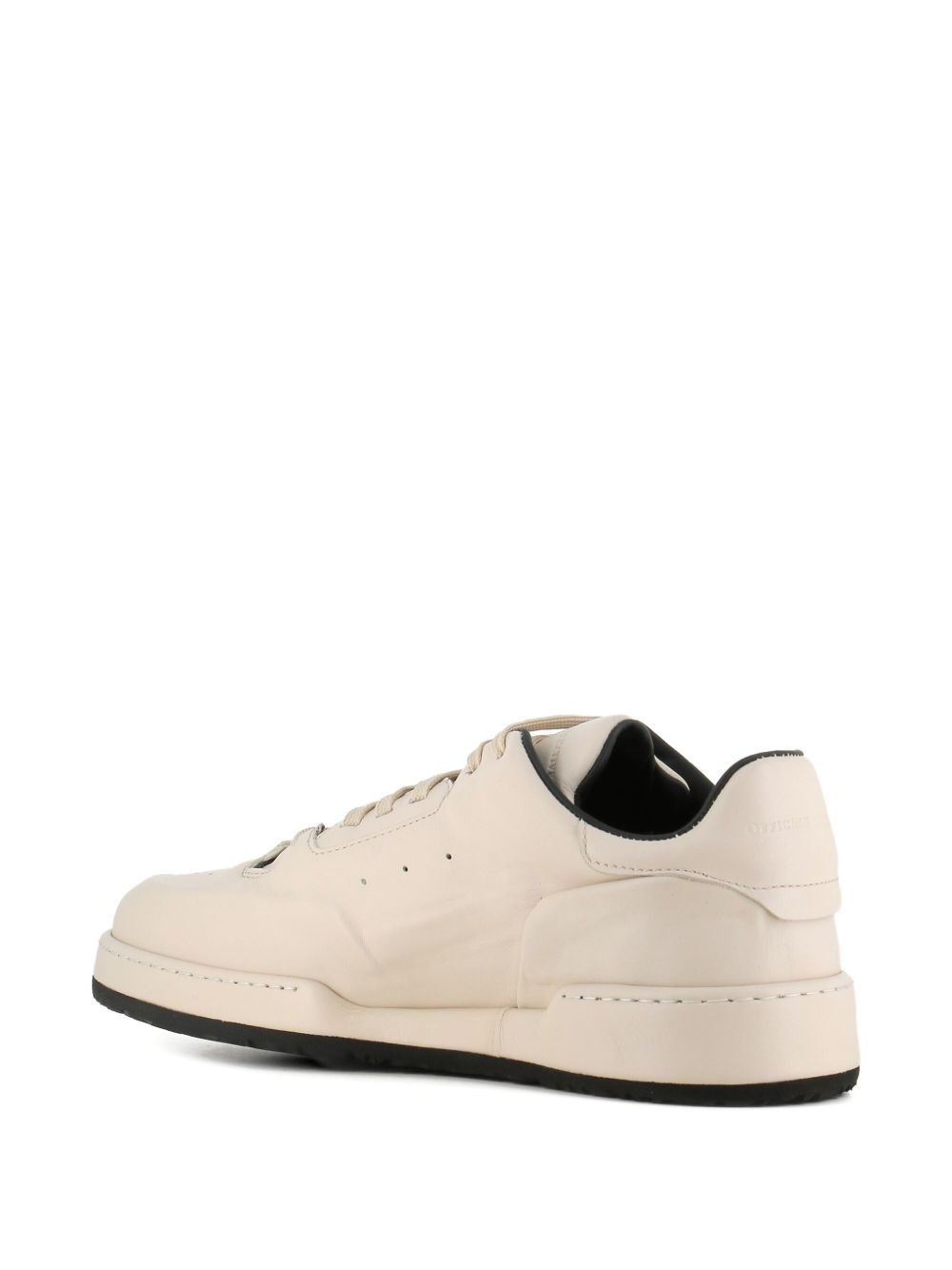 lace-up leather sneakers - 3
