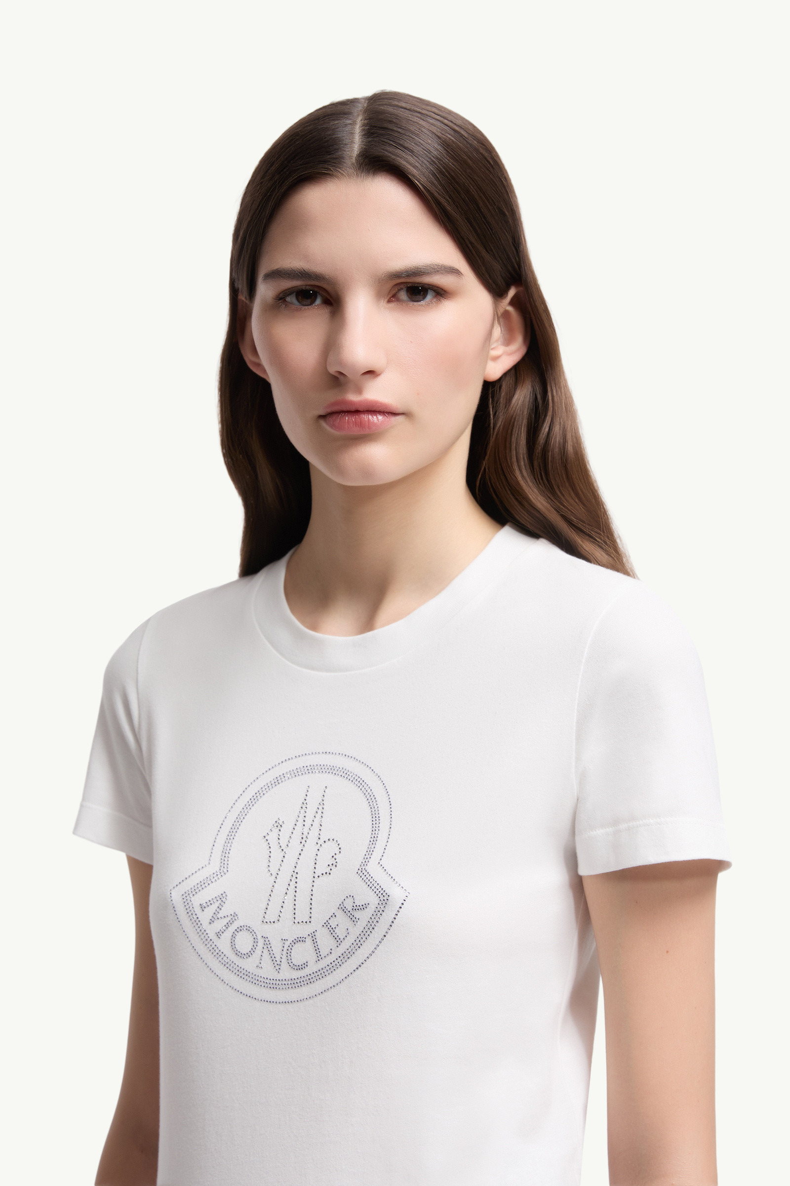 Crystal Logo Cotton T-Shirt - 4