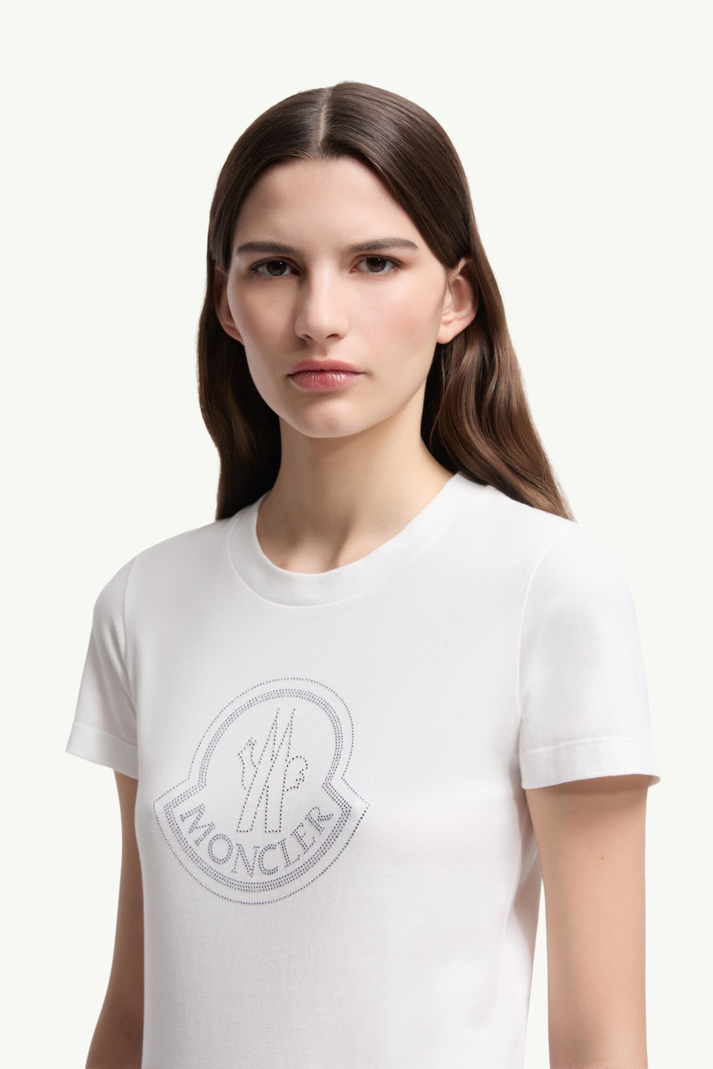 Crystal Logo Cotton T-Shirt 4