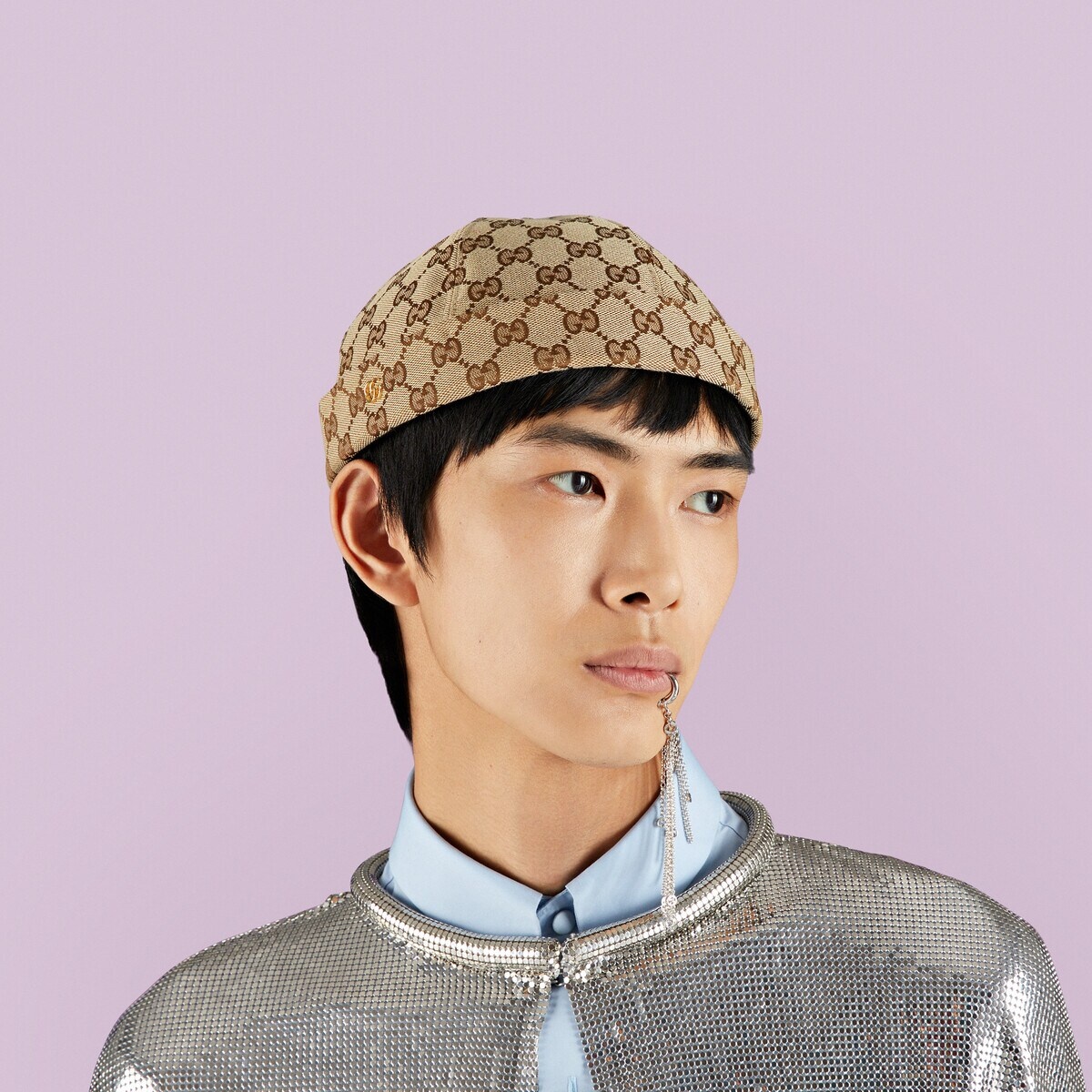 GG cotton canvas hat - 3