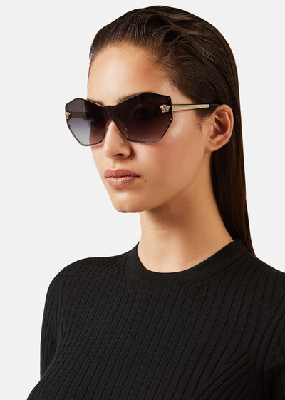 VERSACE Glam Medusa Shield Sunglasses outlook