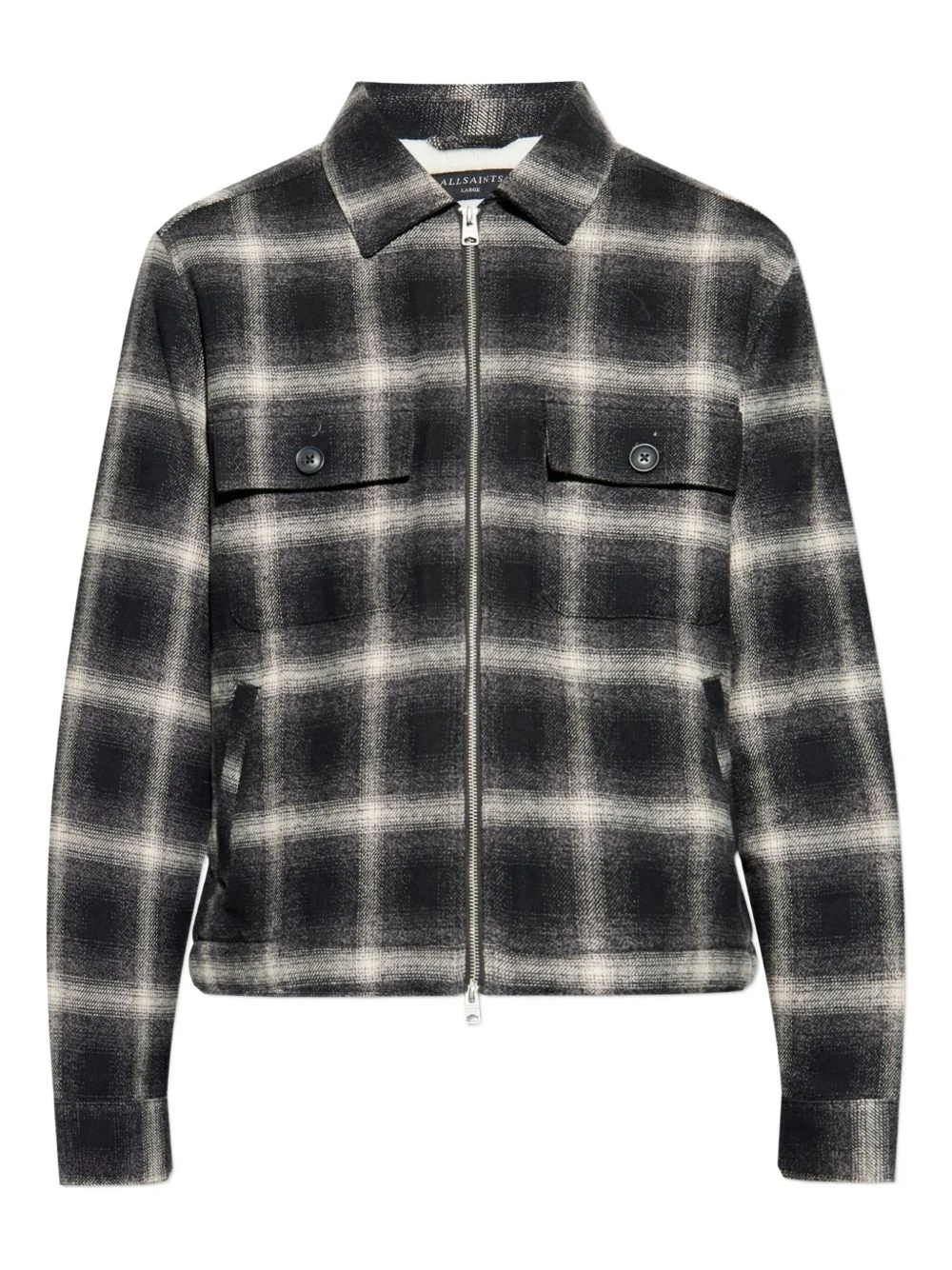 Bayo plaid zip-up overshirt - 1