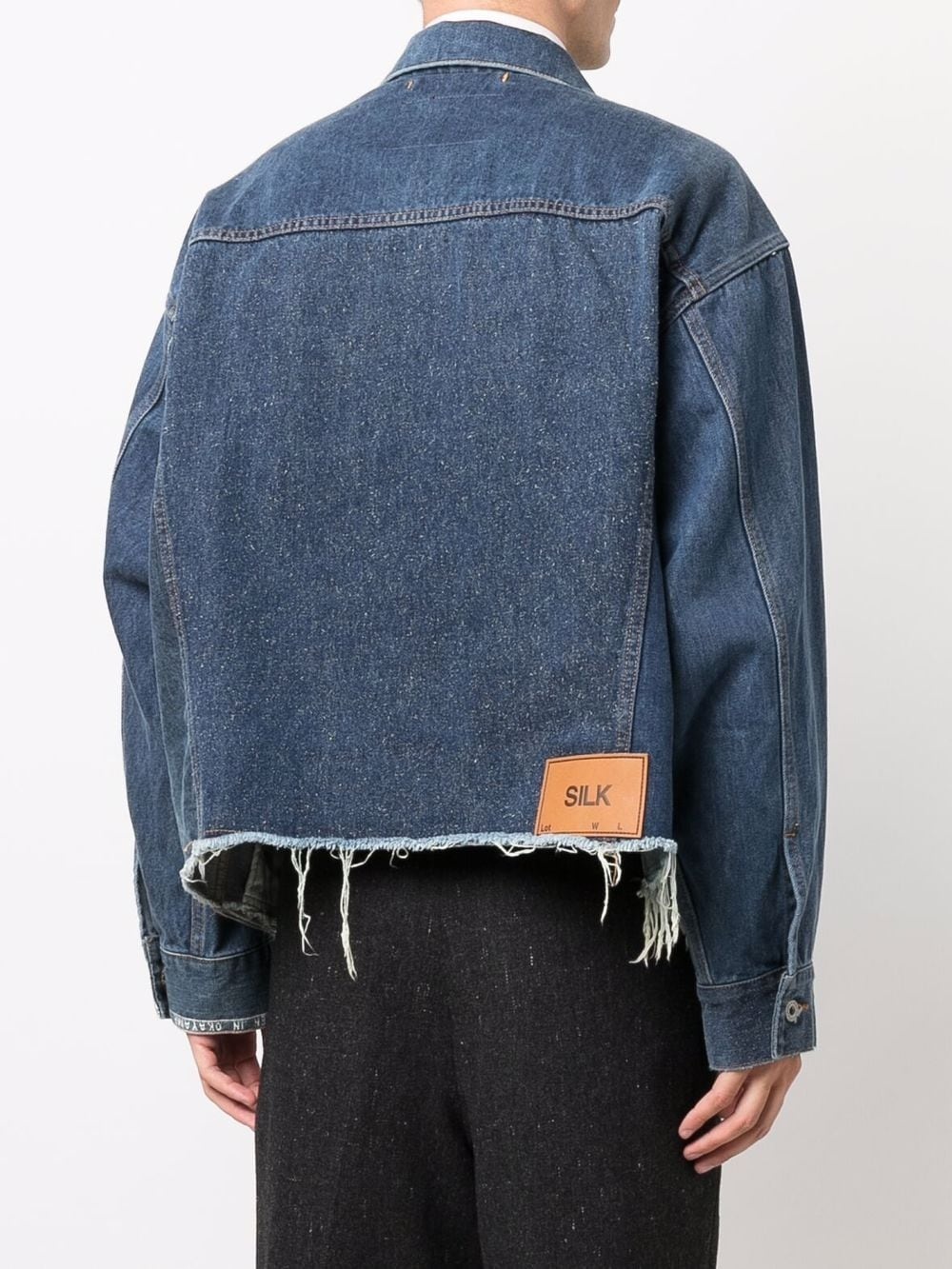 cropped denim jacket - 4