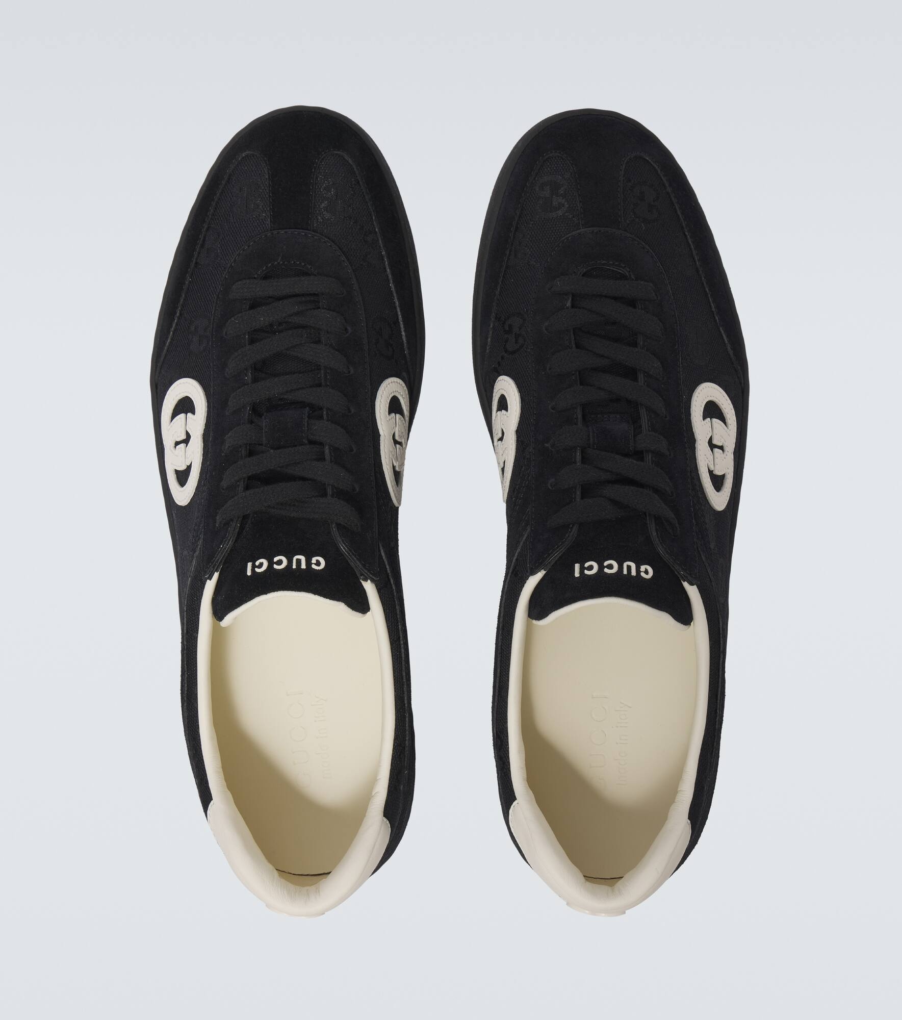 G75 suede and canvas sneakers - 4