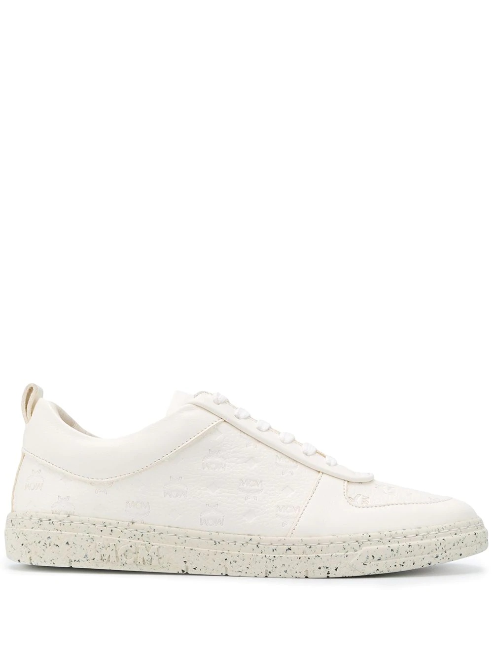 logo-embossed low-top sneakers - 1