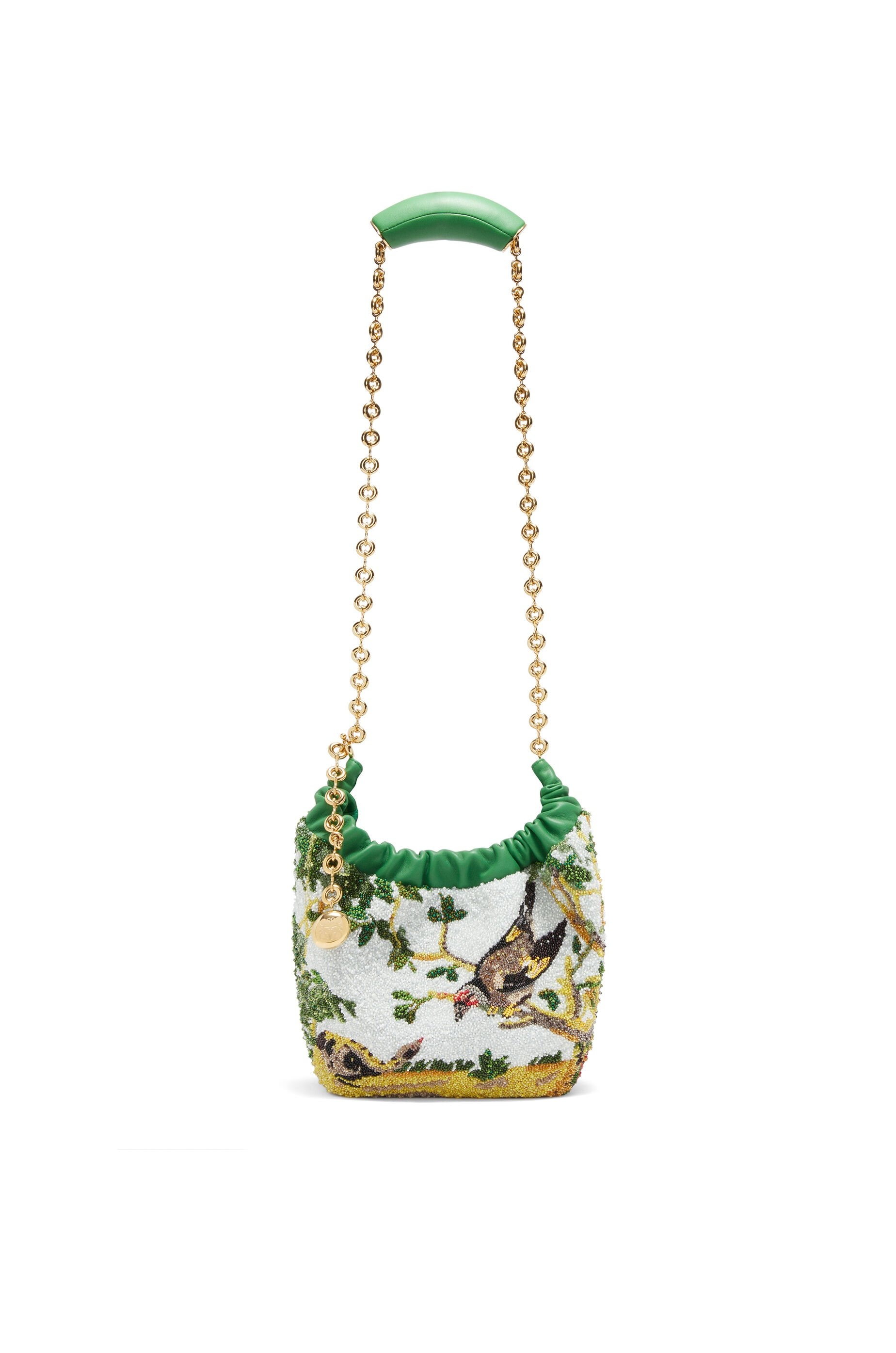 Mini Squeeze bag in beaded leather - 7