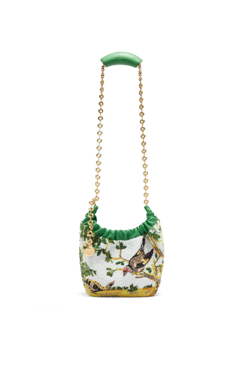 Mini Squeeze bag in beaded leather 7