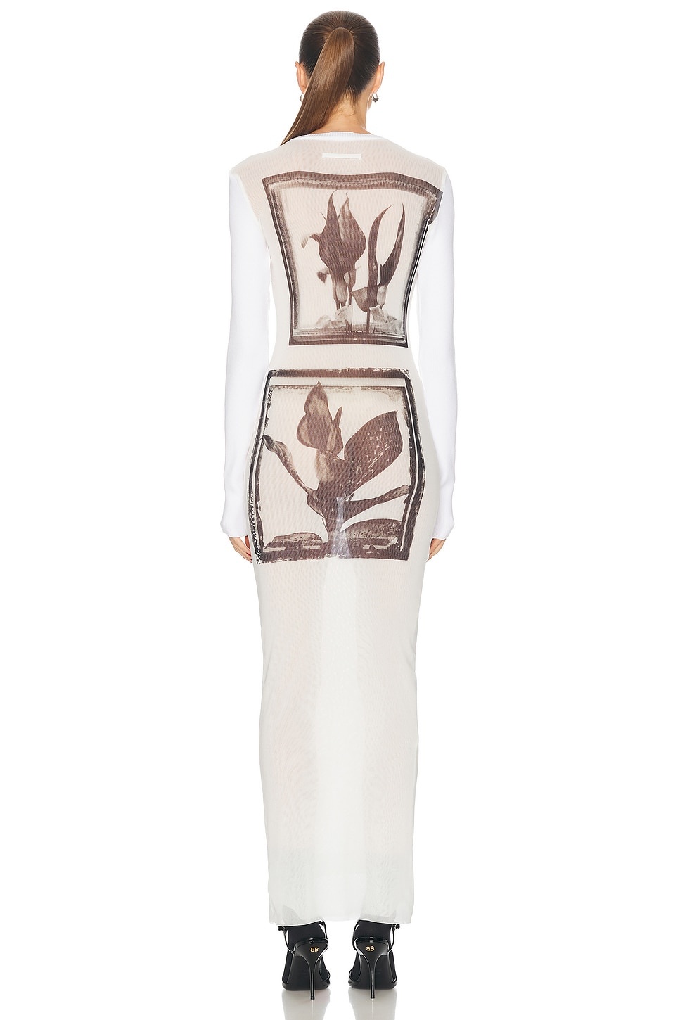 Flowers Cadres Long Dress - 3