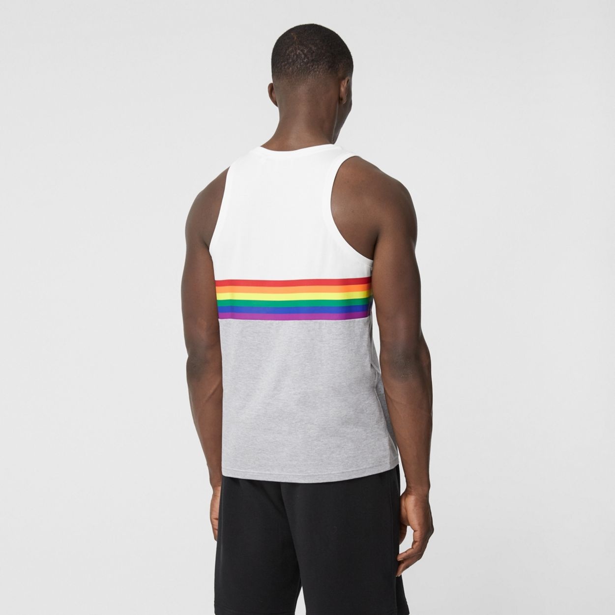 Rainbow Stripe Print Cotton Vest – Unisex - 4