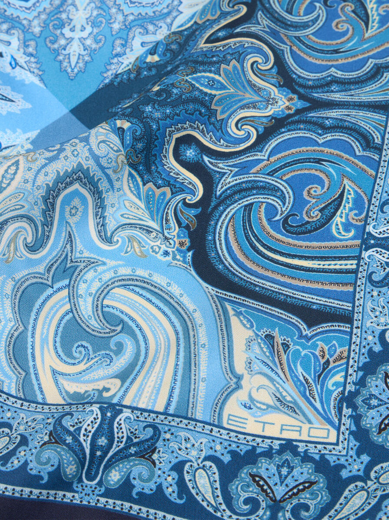 Etro PATTERNED SILK TWILL POCKET SQUARE outlook
