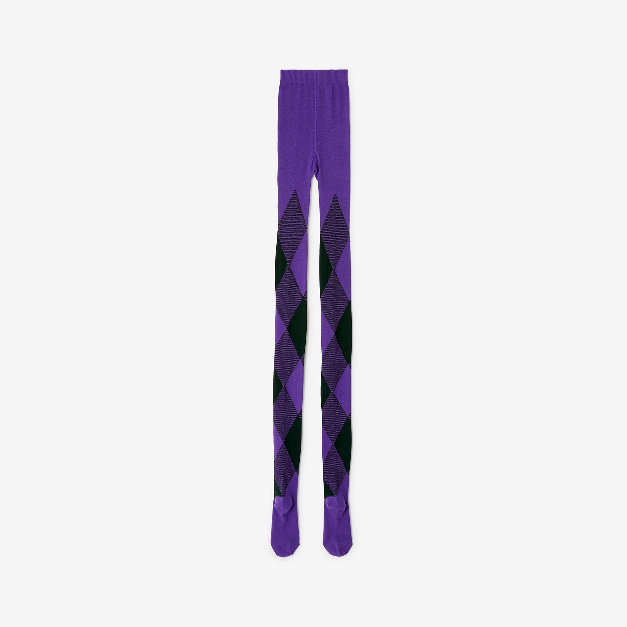 Argyle Wool Blend Tights - 4