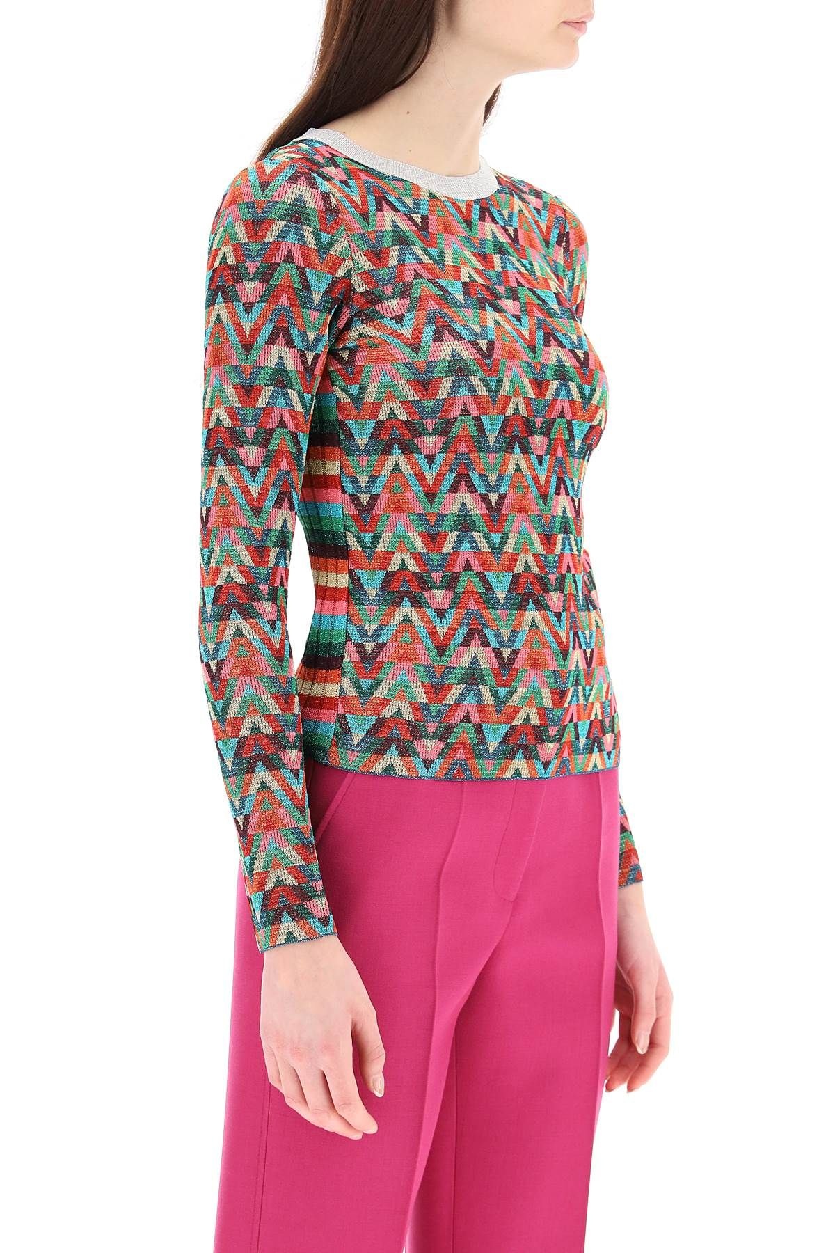 LUREX V OPTICAL VALENTINO SWEATER - 3