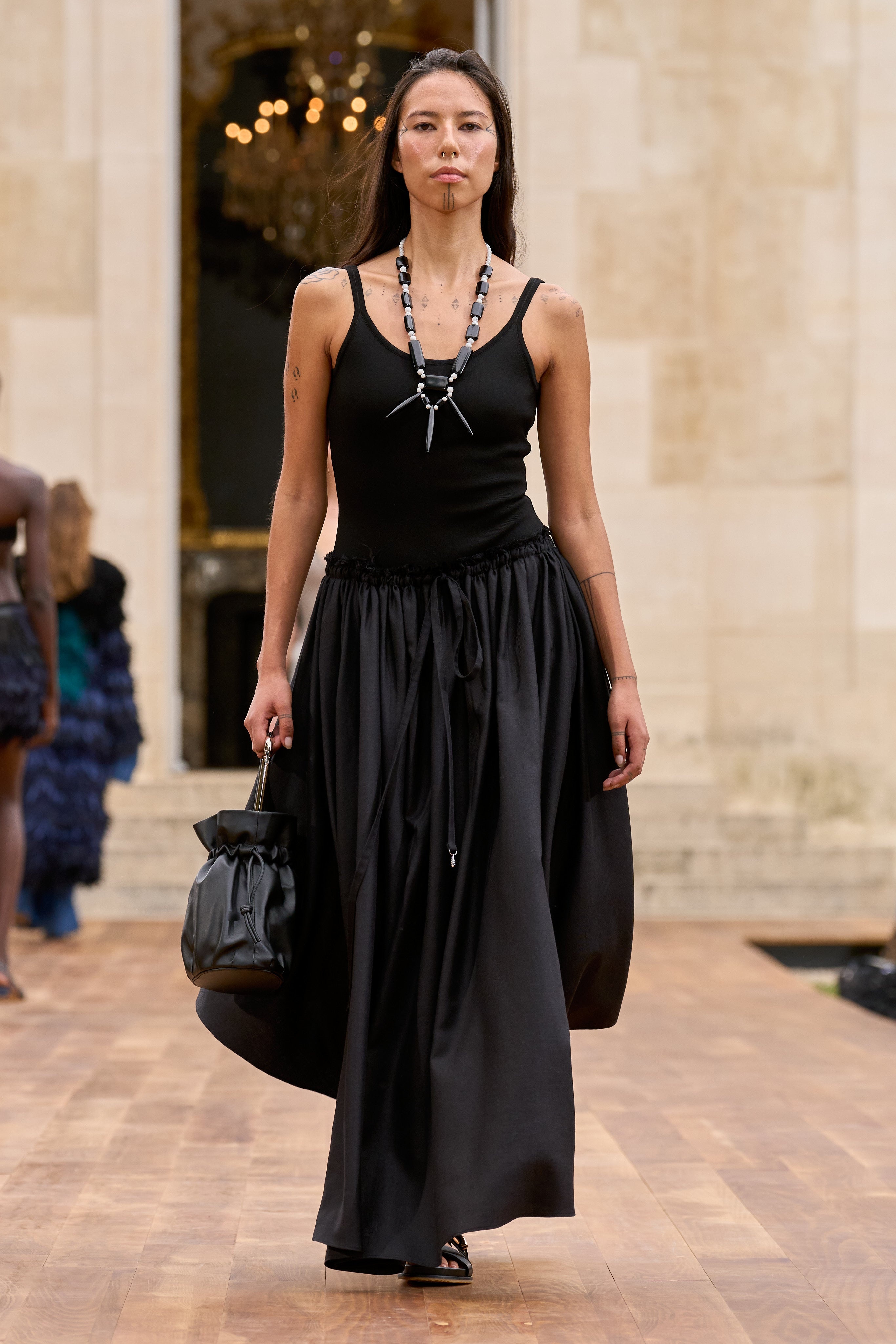 Anjea Knit Body in Black Silk - 2