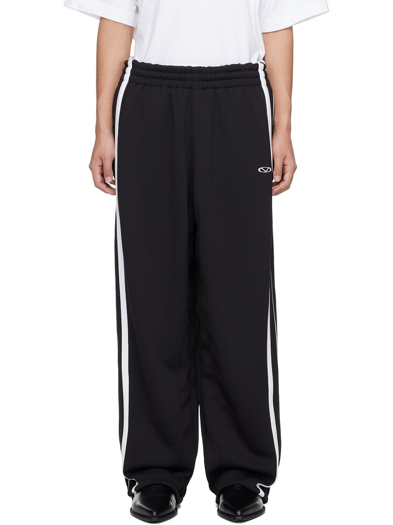 Black Oval Logo Gym Sweatpants 1