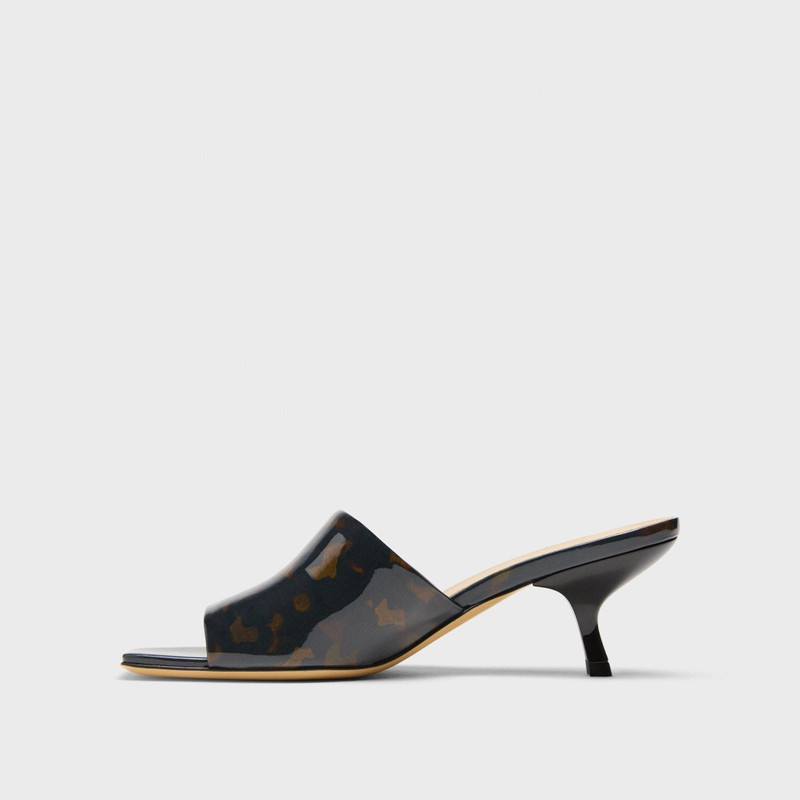 Mule Sandal in Tortoiseshell Printed Leather 3