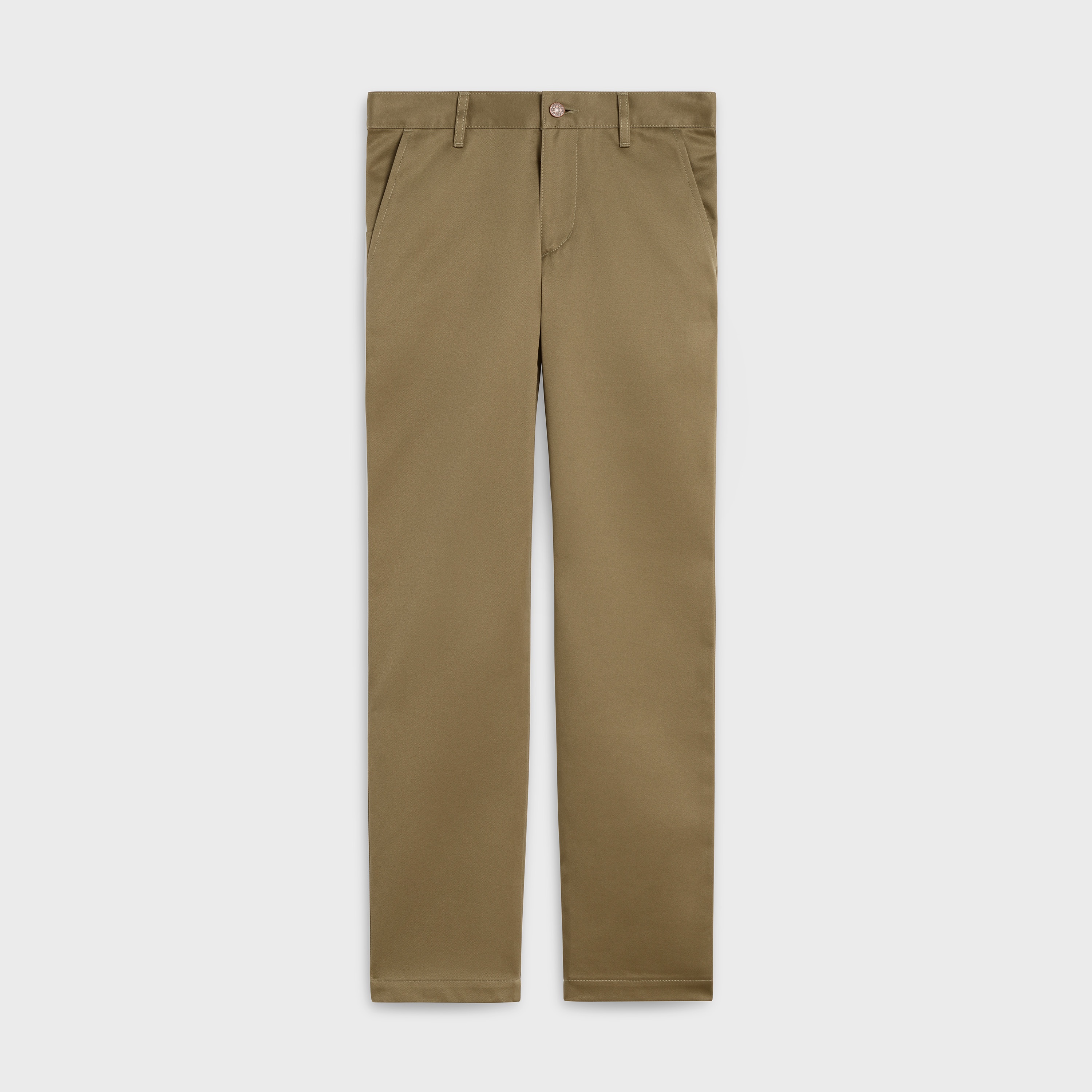 CHINO PANTS IN COTTON LINEN - 1