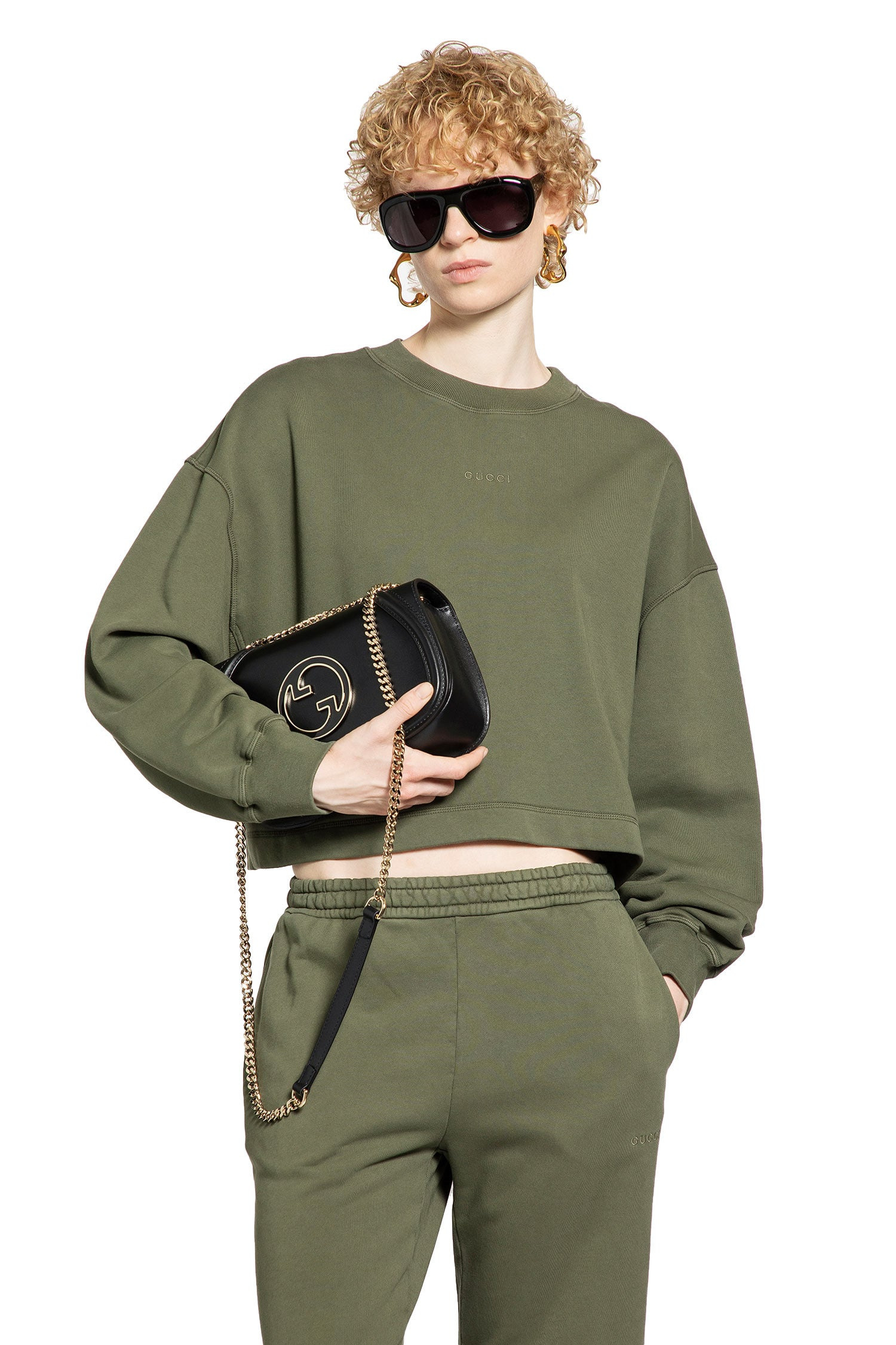 Gucci Woman Green Sweatshirts - 6