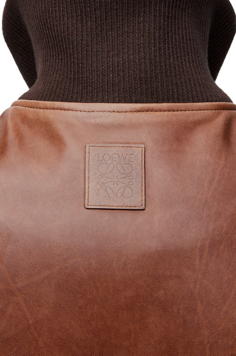 Zip-up jacket in nappa lambskin 5