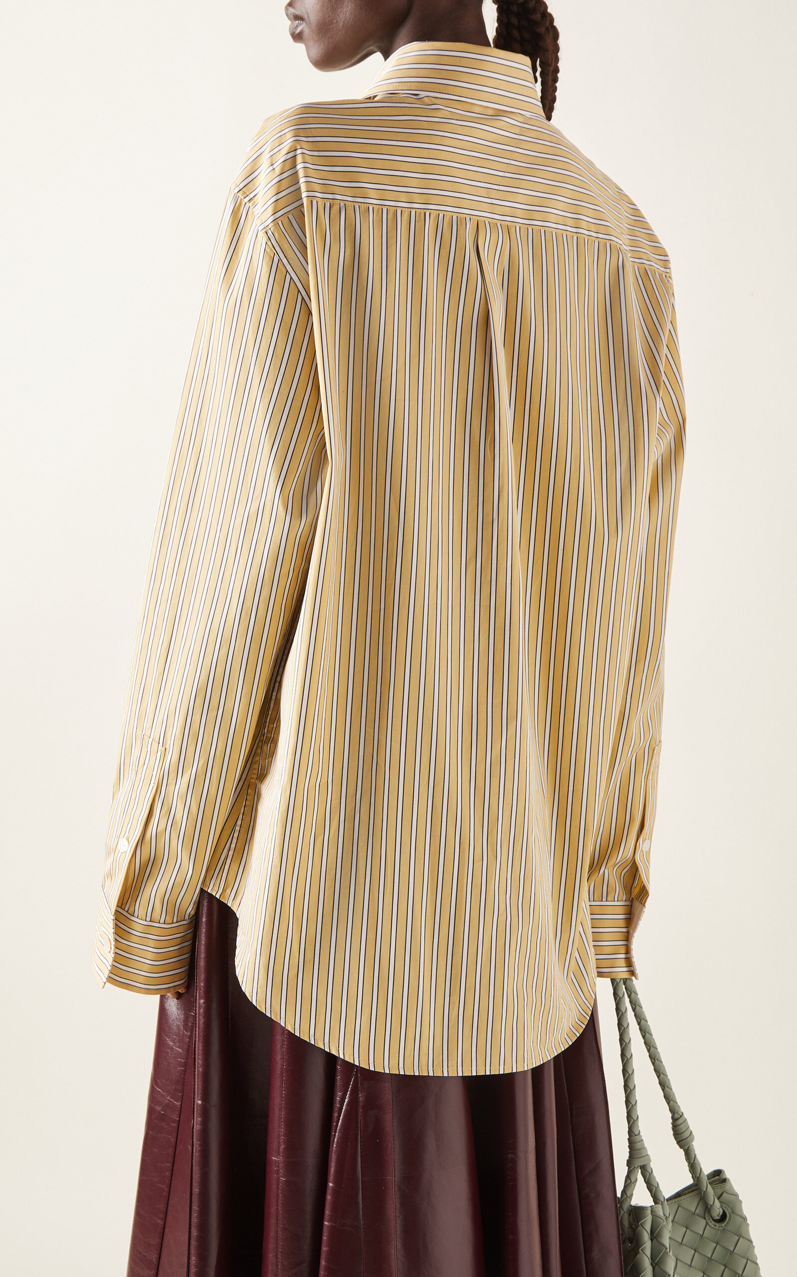 Cotton Poplin Shirt yellow - 4