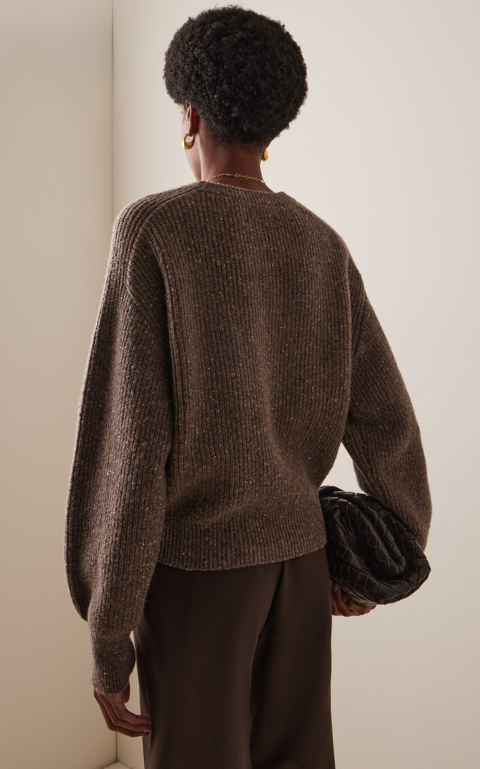 Florence Cinch Wool Sweater brown - 4