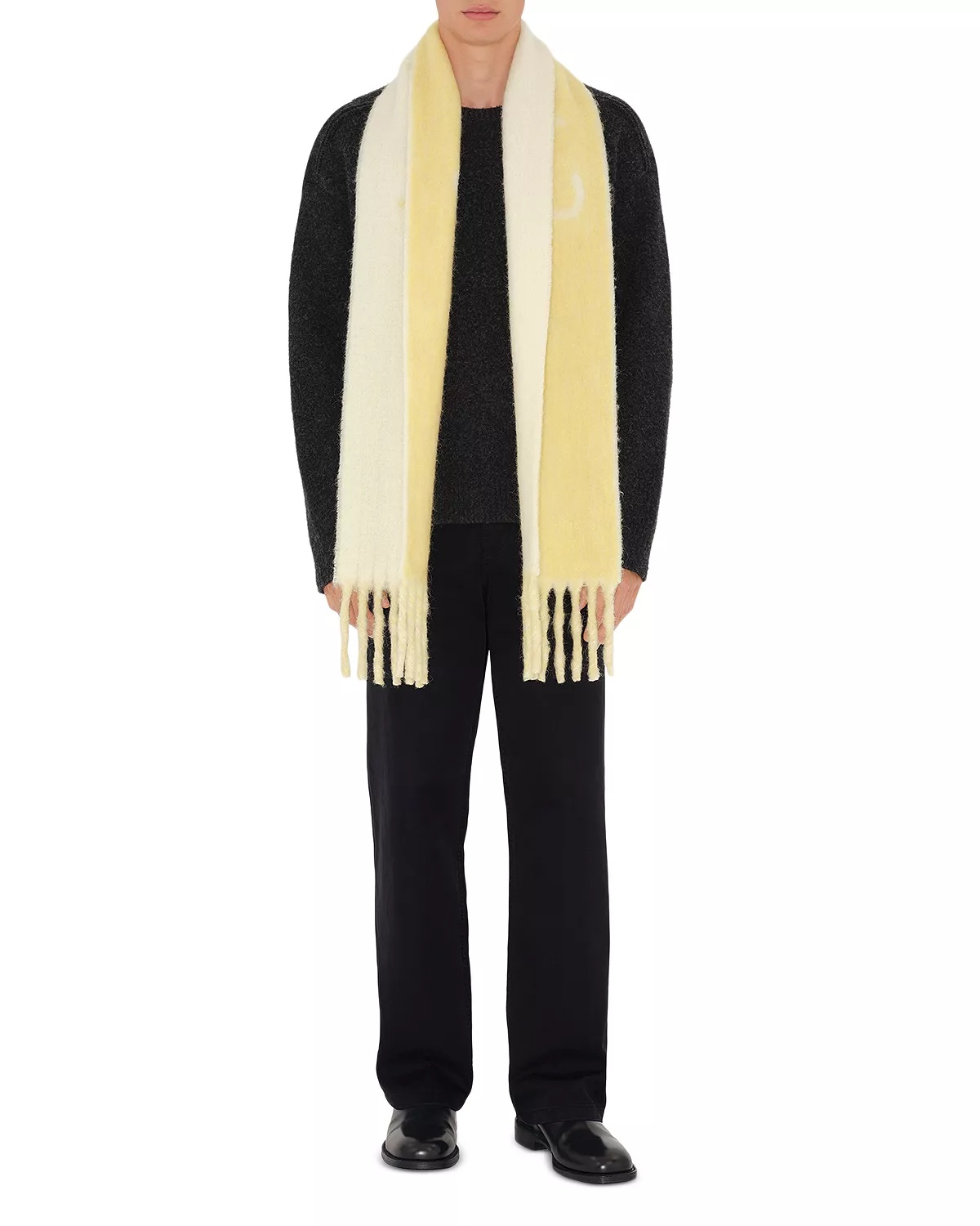 Reversible Logo Wool Blend Scarf - 4