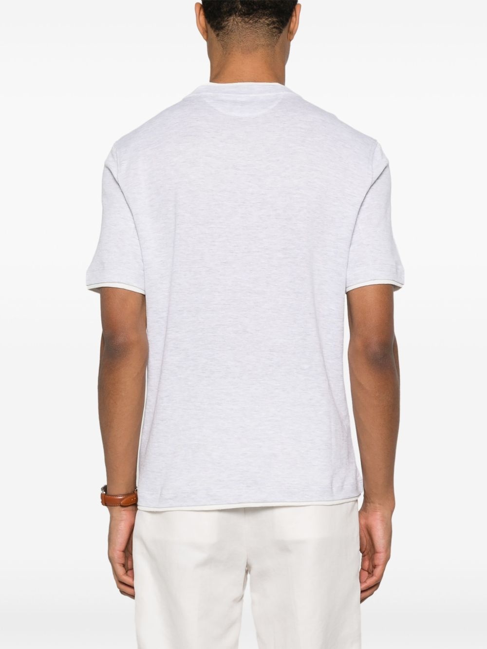 faux-layered T-shirt - 3