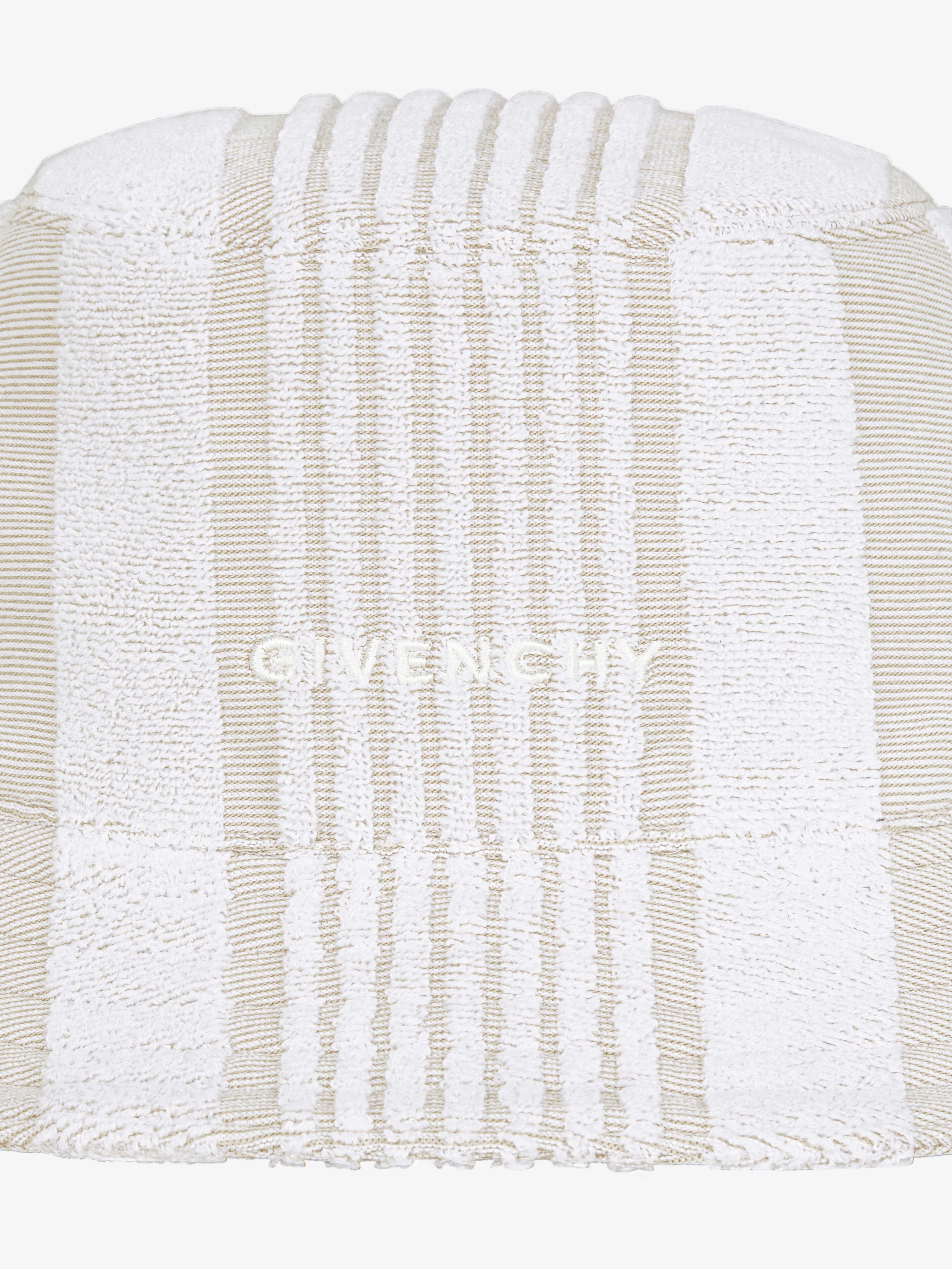 GIVENCHY BUCKET HAT IN COTTON TOWELLING WITH STRIPES - 4